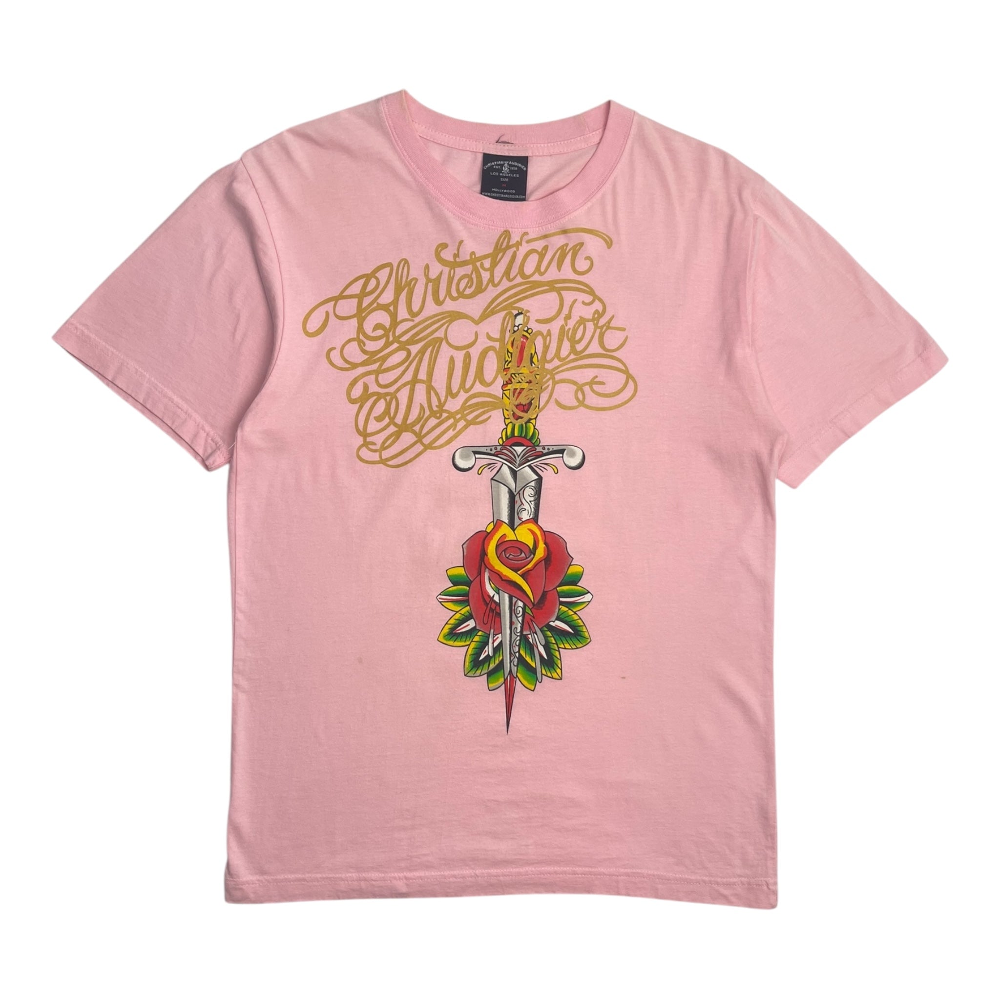 Y2K Christian Audigier Dagger T-Shirt