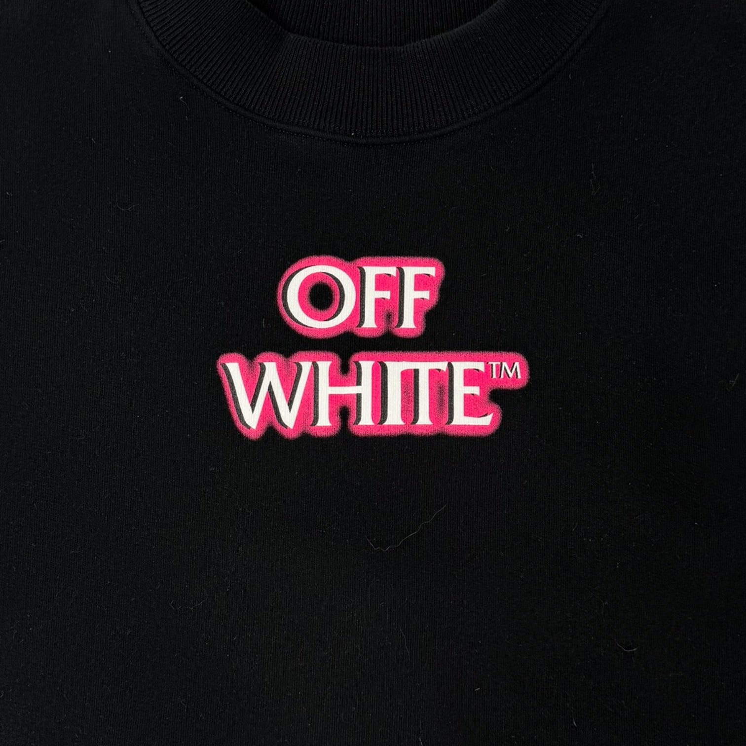 Off-White Neon Emotion Crewneck Black