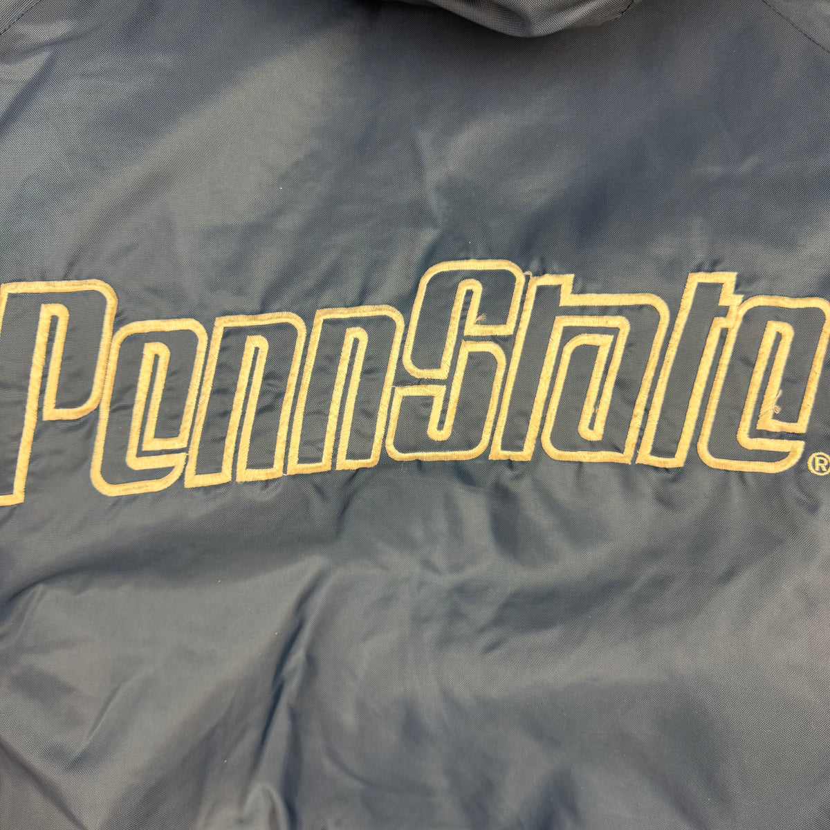 Vintage Penn State Striped Sleeve Jacket Navy