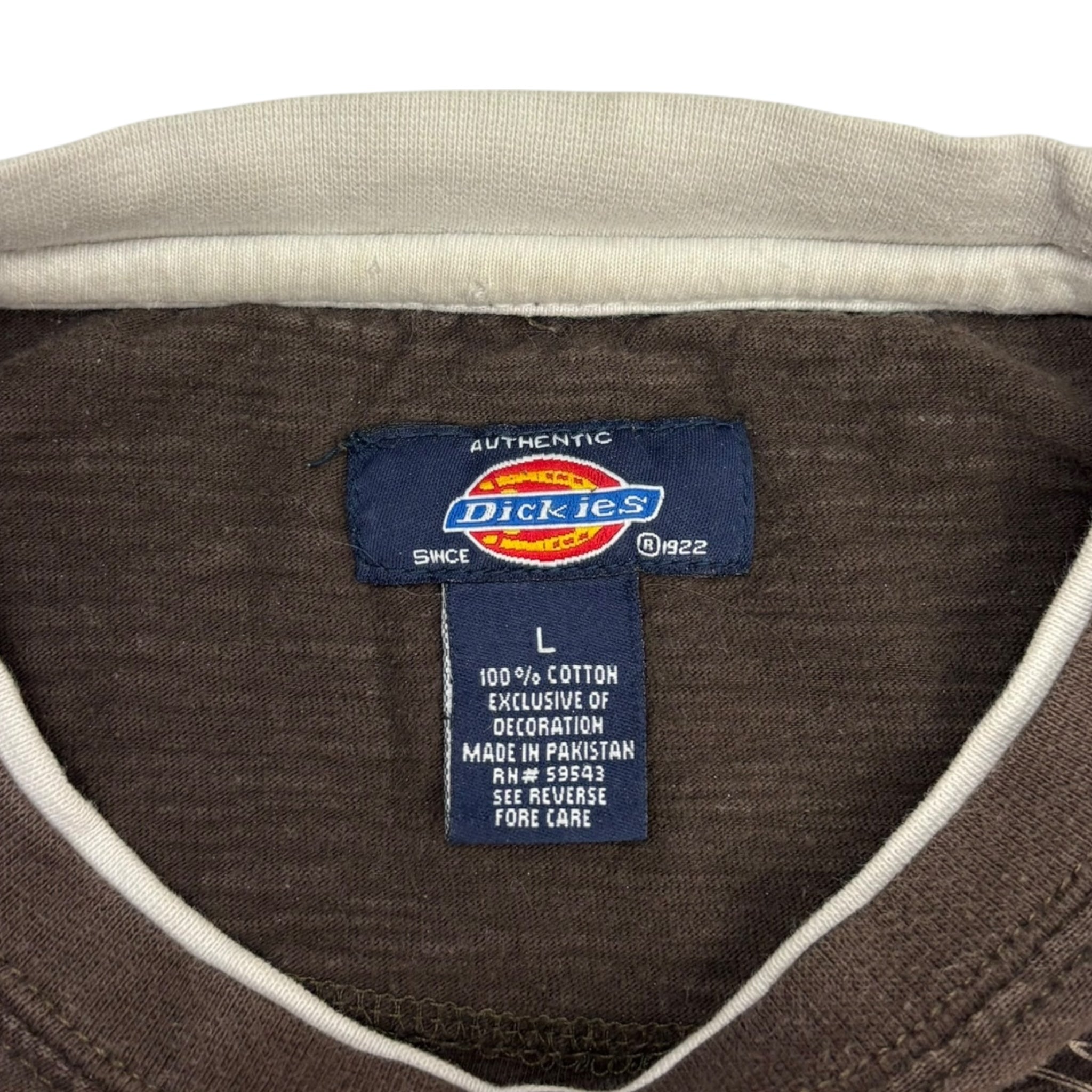 Vintage Y2K Dickies Crest Logo Layered Longsleeve Shirt