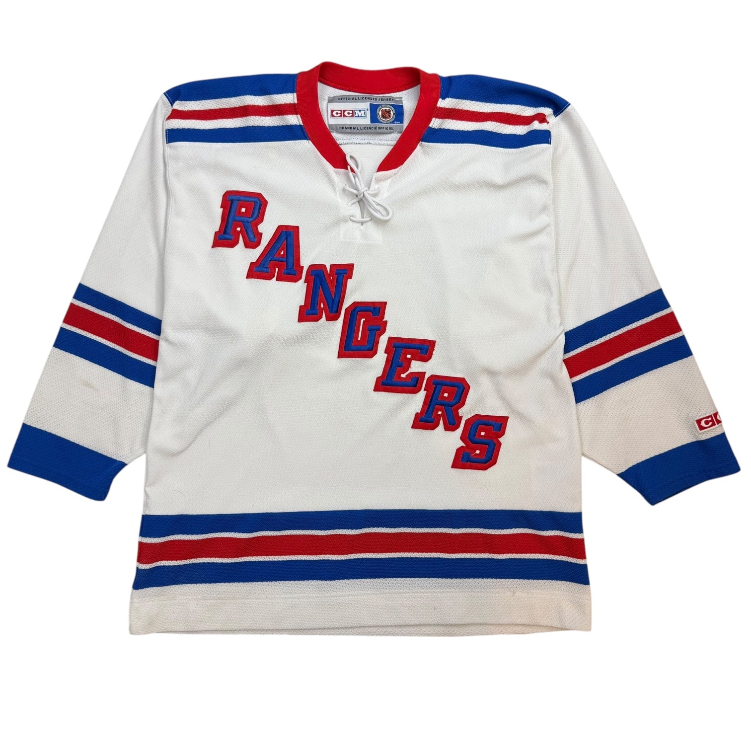 Vintage CCM New York Rangers Away Jersey White