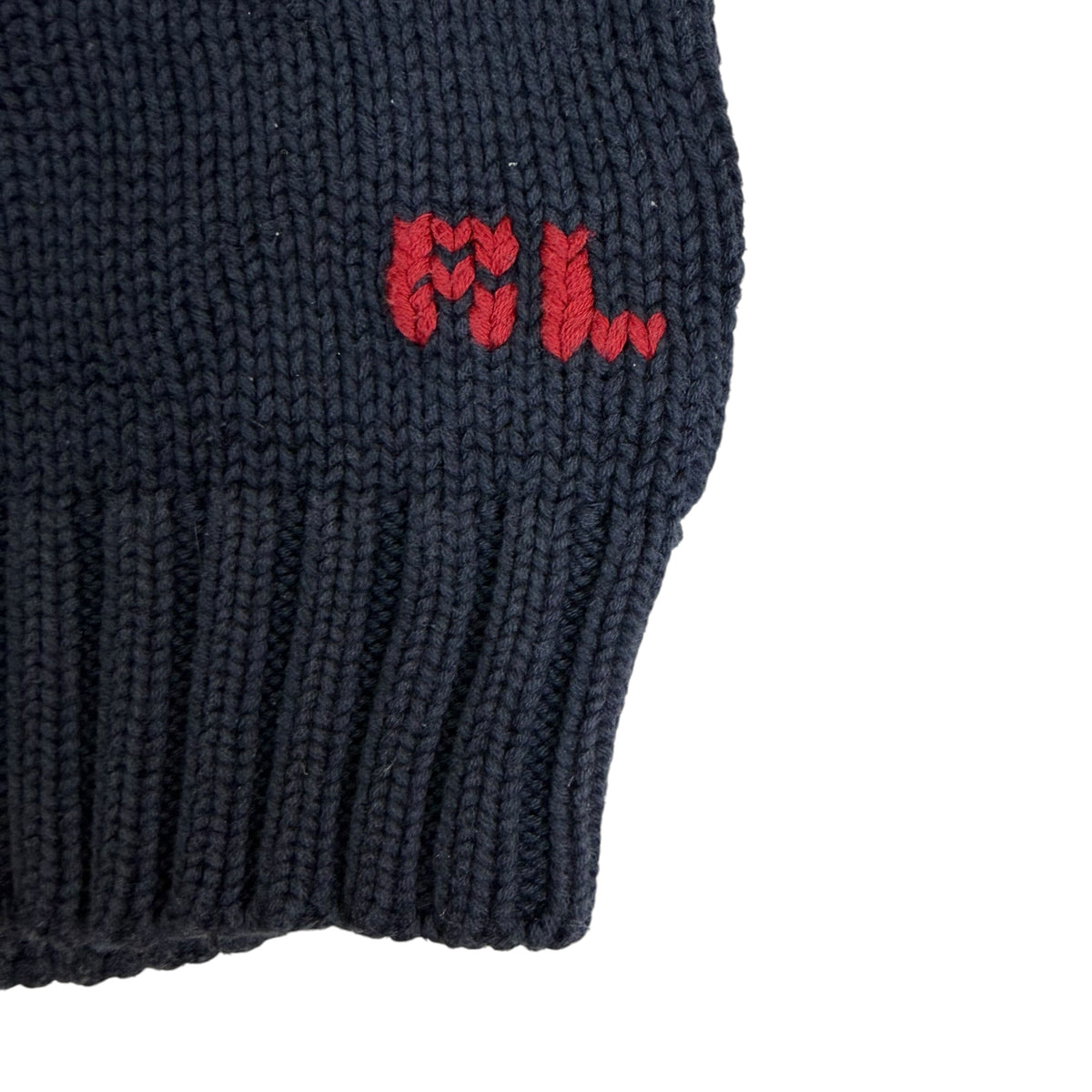 Vintage Polo Ralph Lauren Flag Knit Sweater Navy