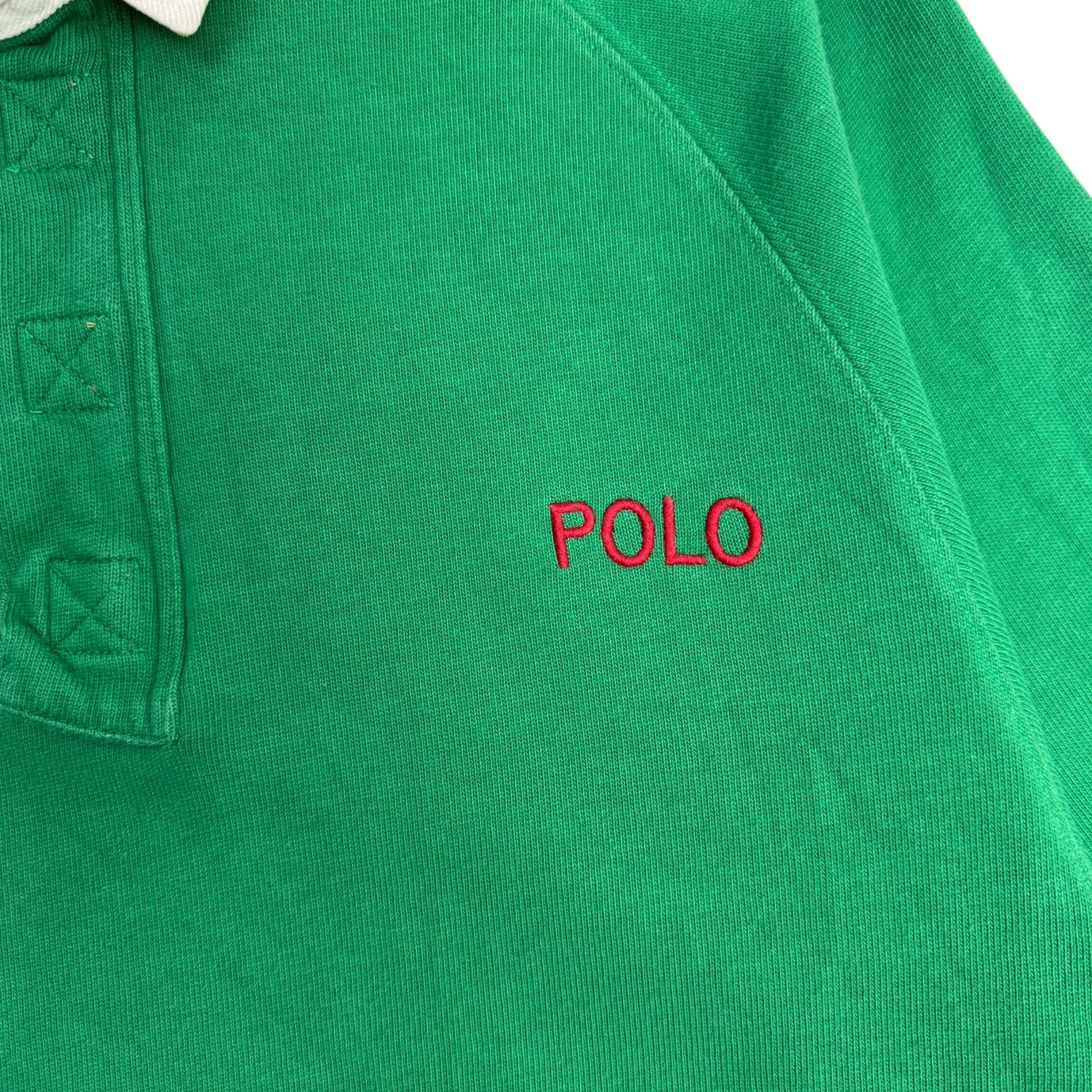 Vintage Polo Ralph Lauren Pocket Spellout Rugby Shirt