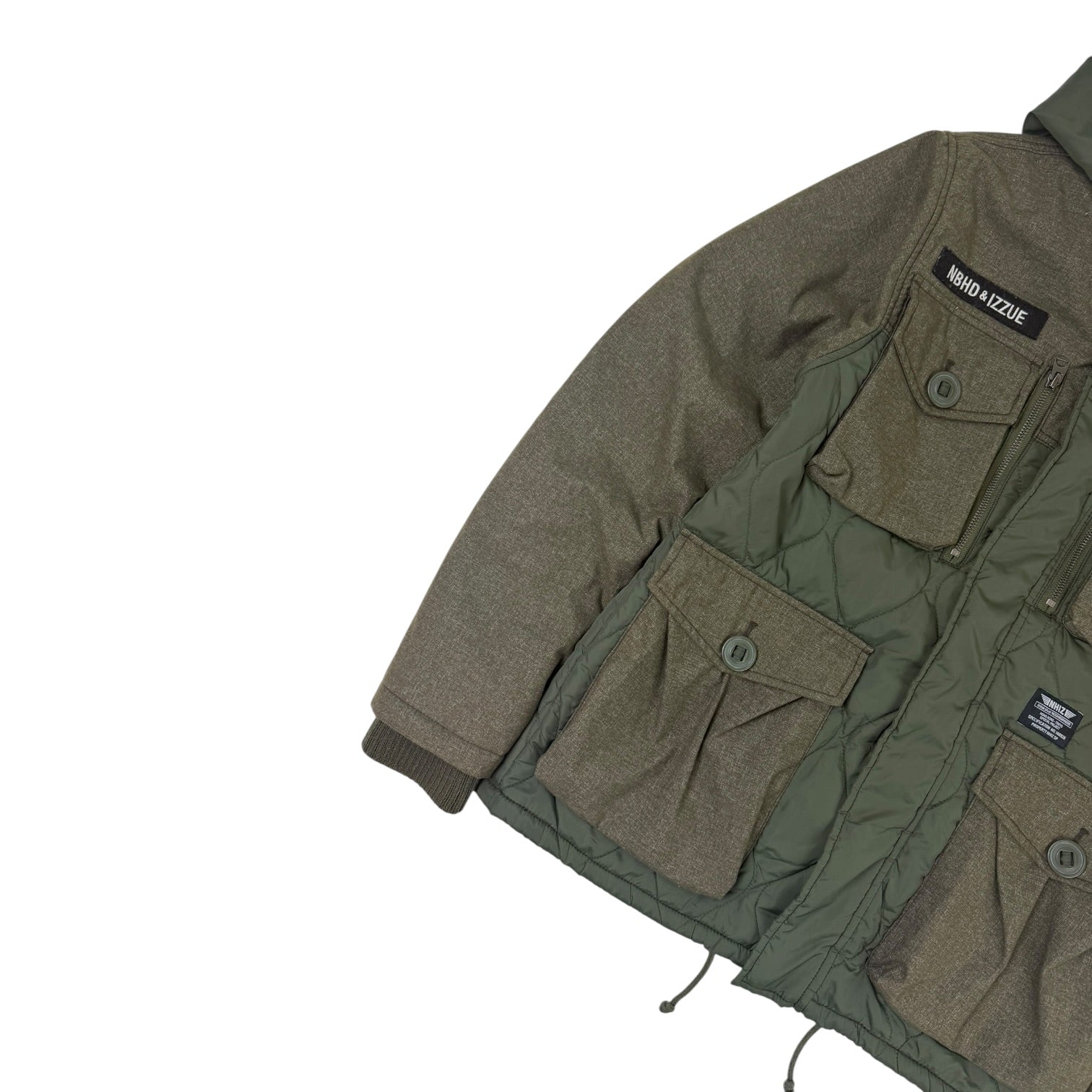 Neighborhood x Izzue Multi Pocket Hybrid Jacket Green