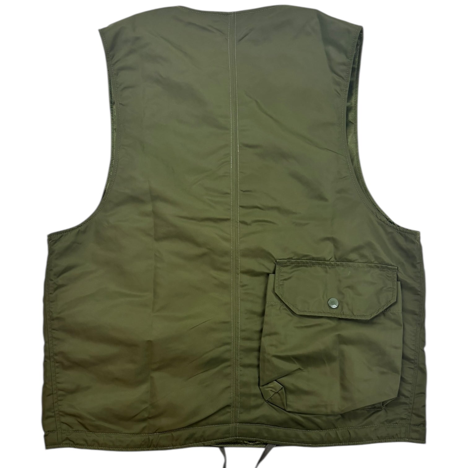 Engineered Garments Ripstop Cover Vest Olive Green
