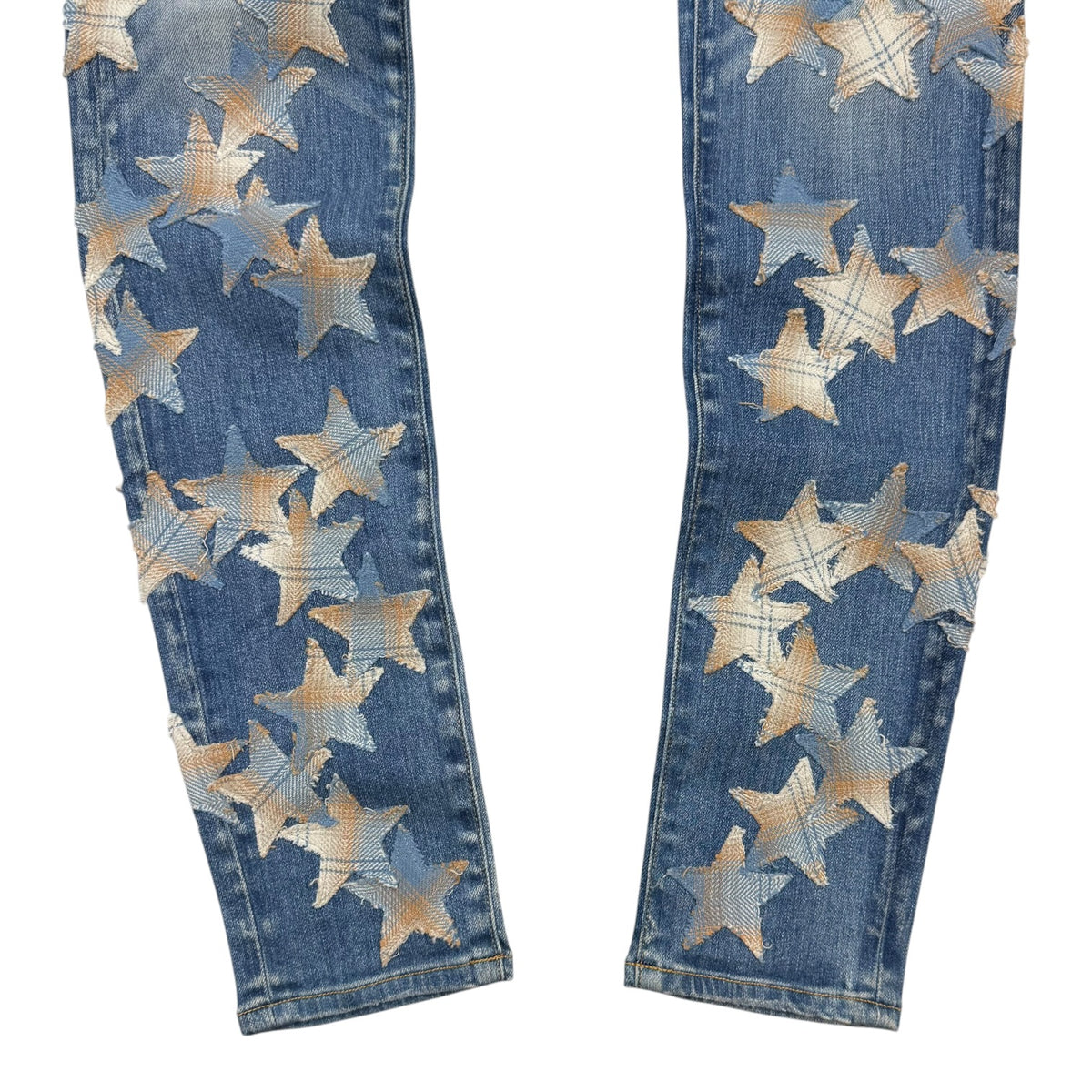 Amiri Chemist Star Patch Pants Medium Wash