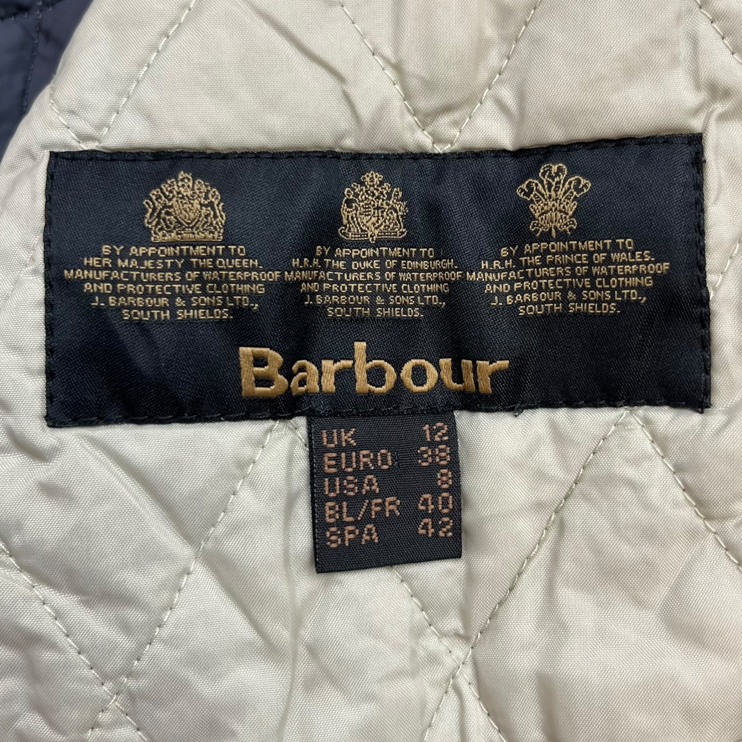 (W) Barbour Quilted Liddesdale Jacket White