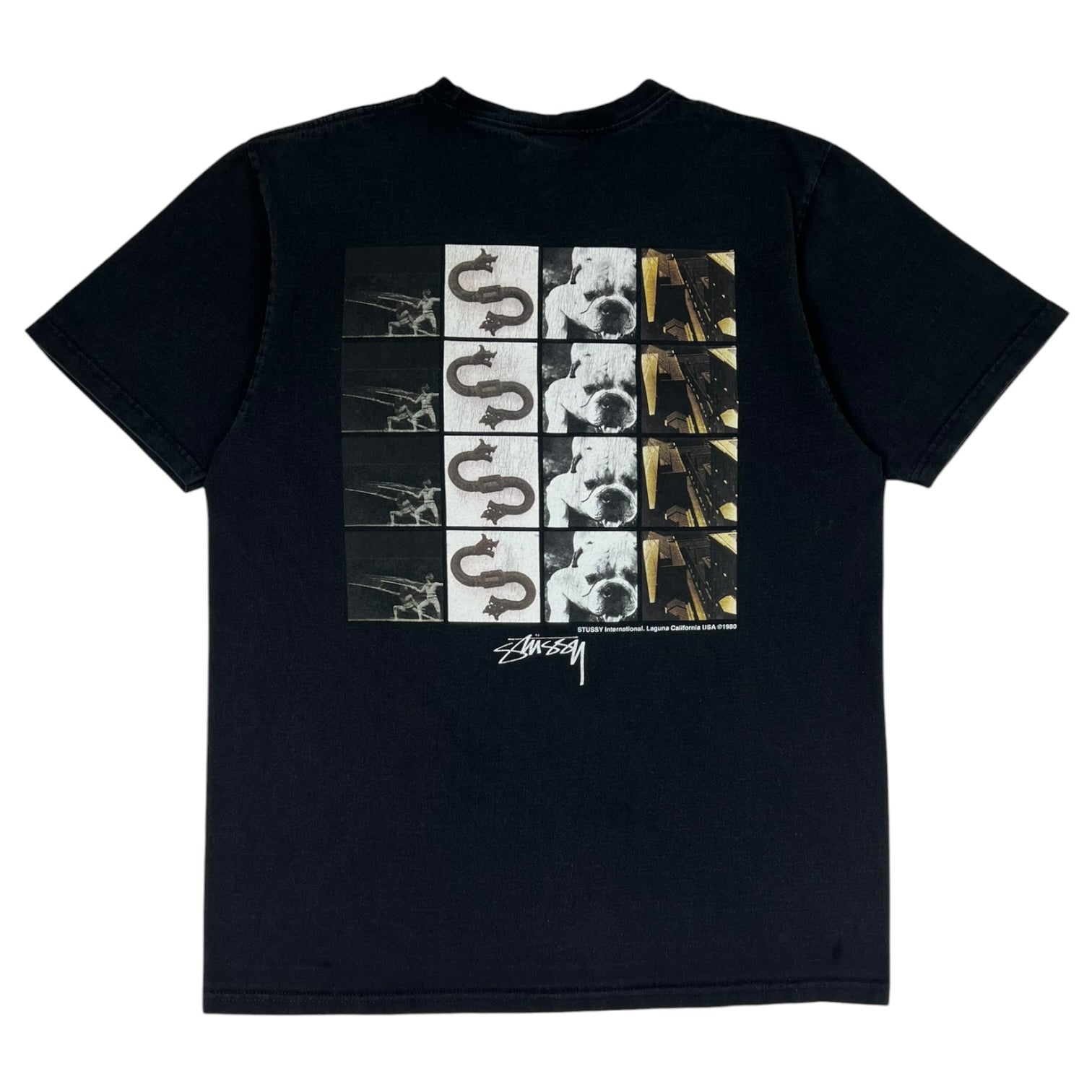 Stussy Grid T-Shirt Black