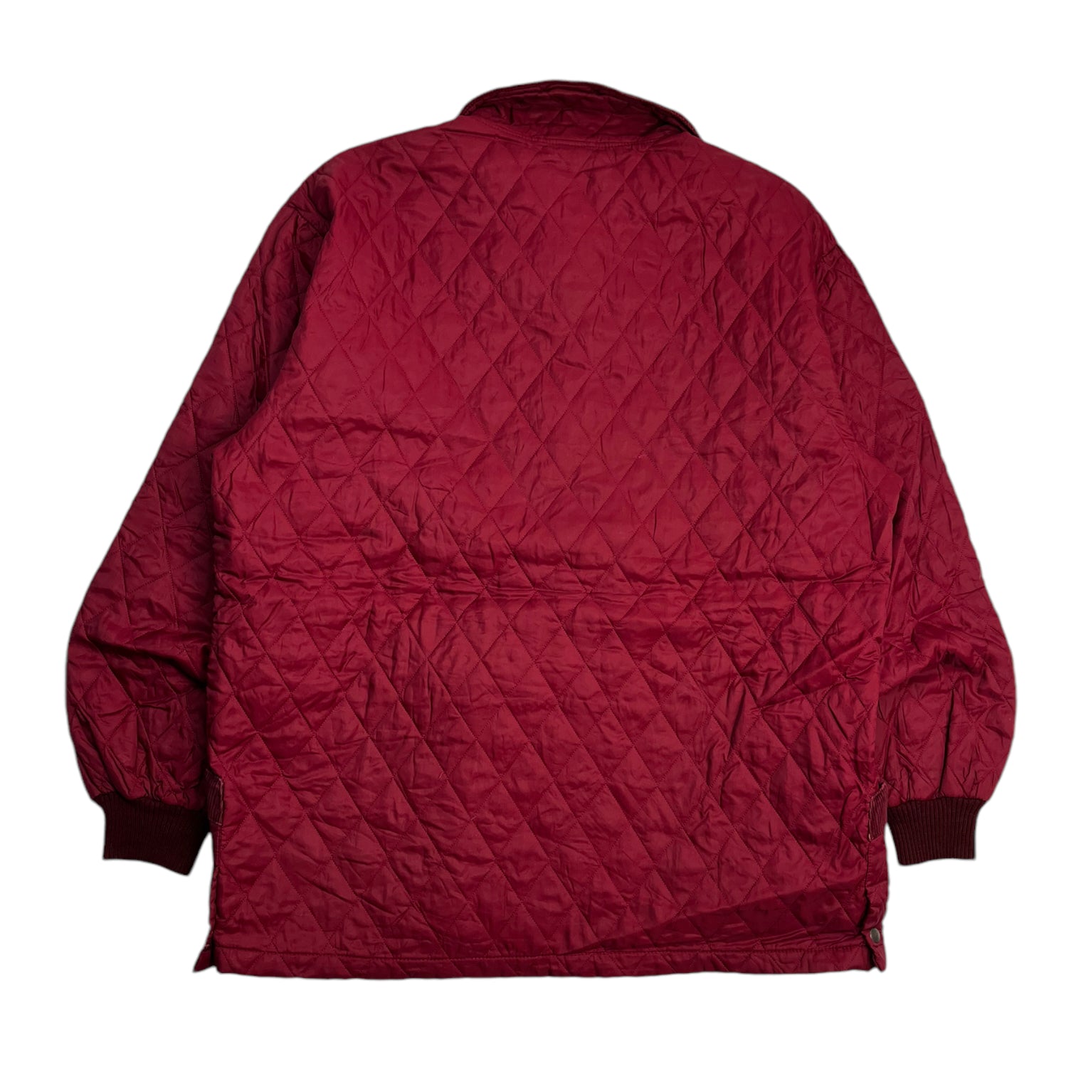 Vintage Y2K Kappa Quilted Light Puffer Burgundy