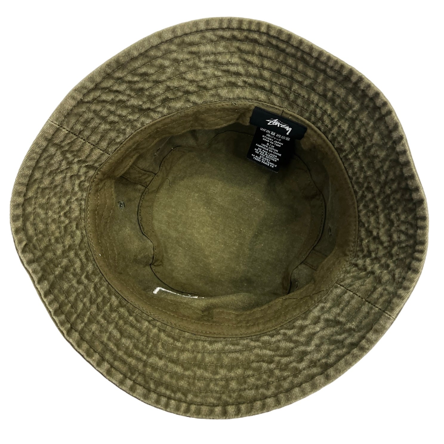 Stussy Washed Bucket Hat Green
