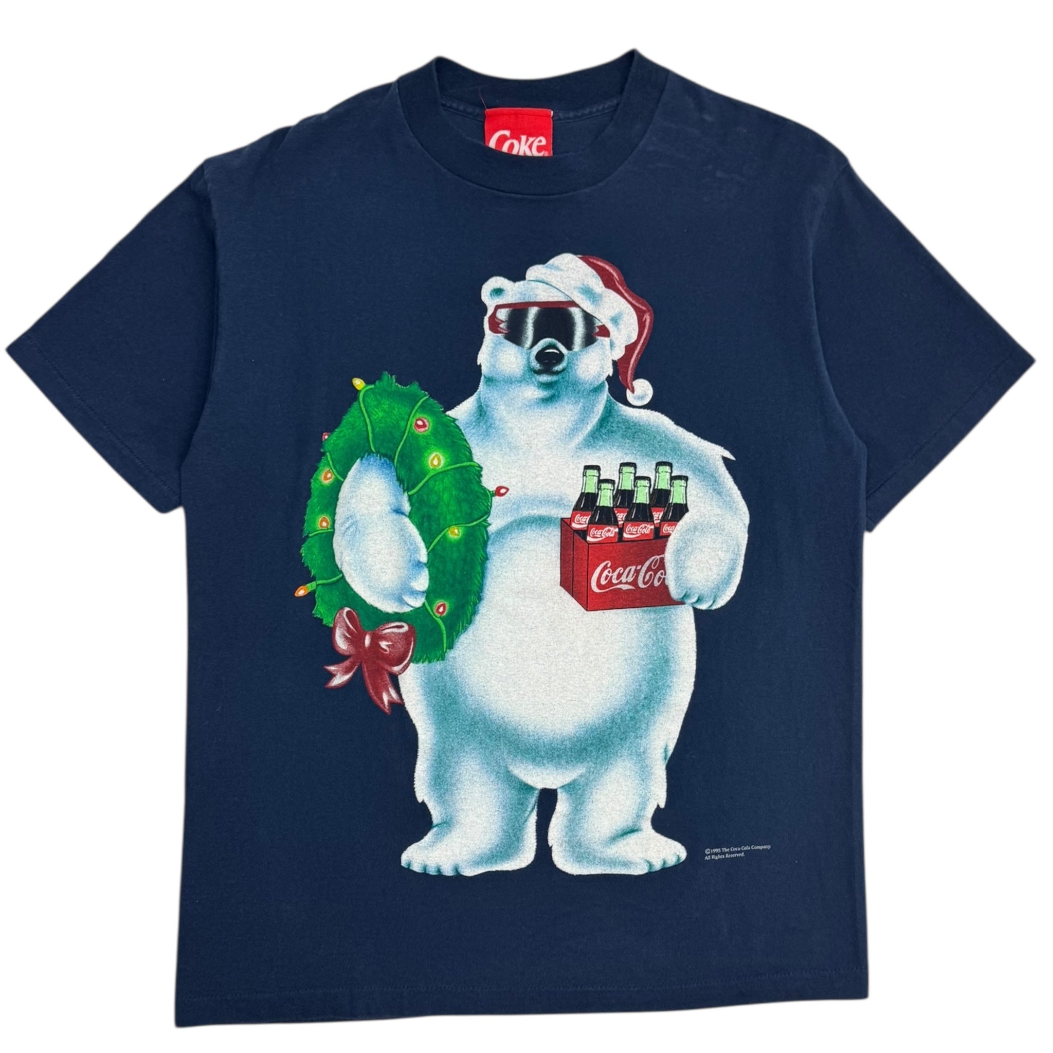 1995 Coca Cola Polar Bear Christmas T-Shirt