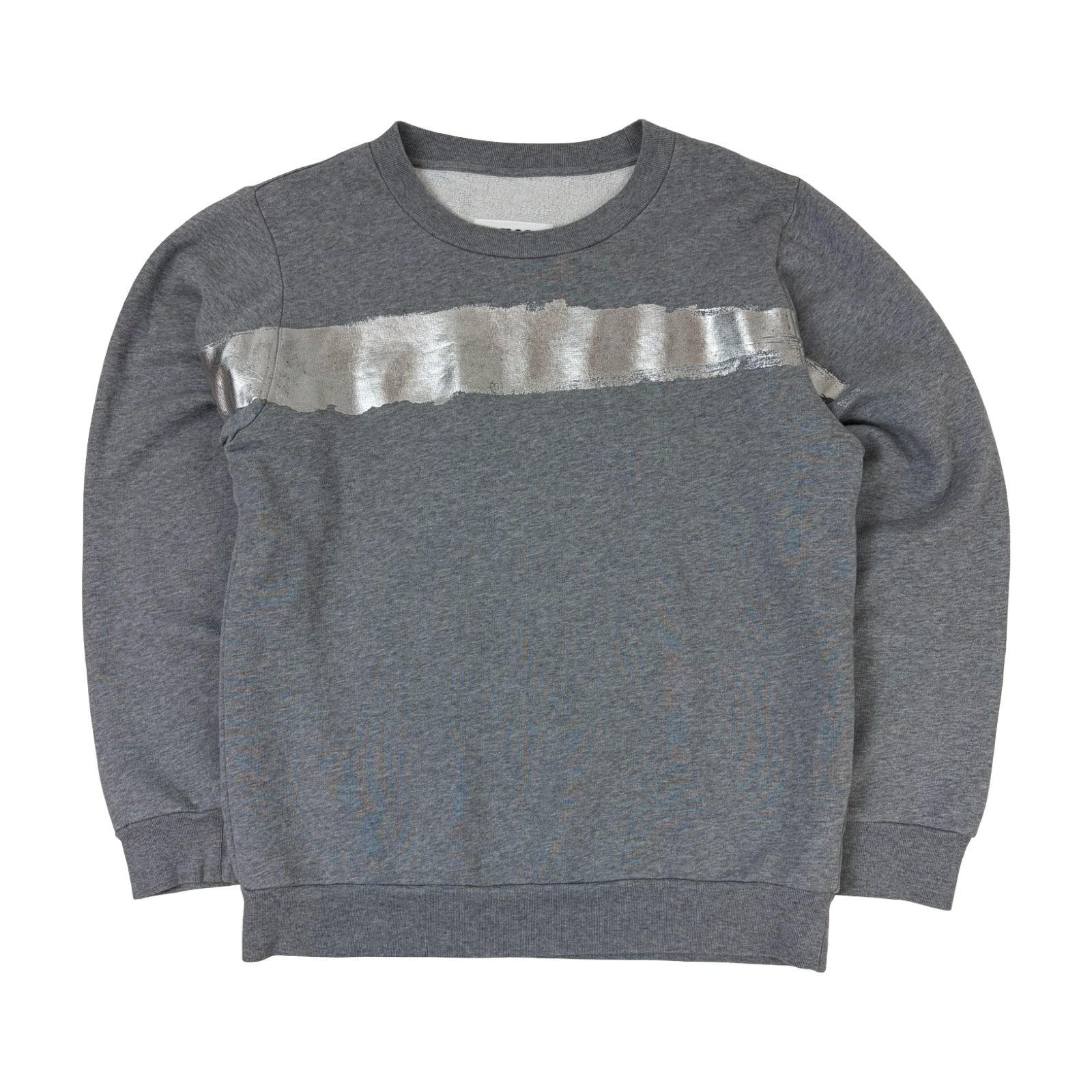 MM6 Maison Margiela Foil Stripe Sweatshirt Grey