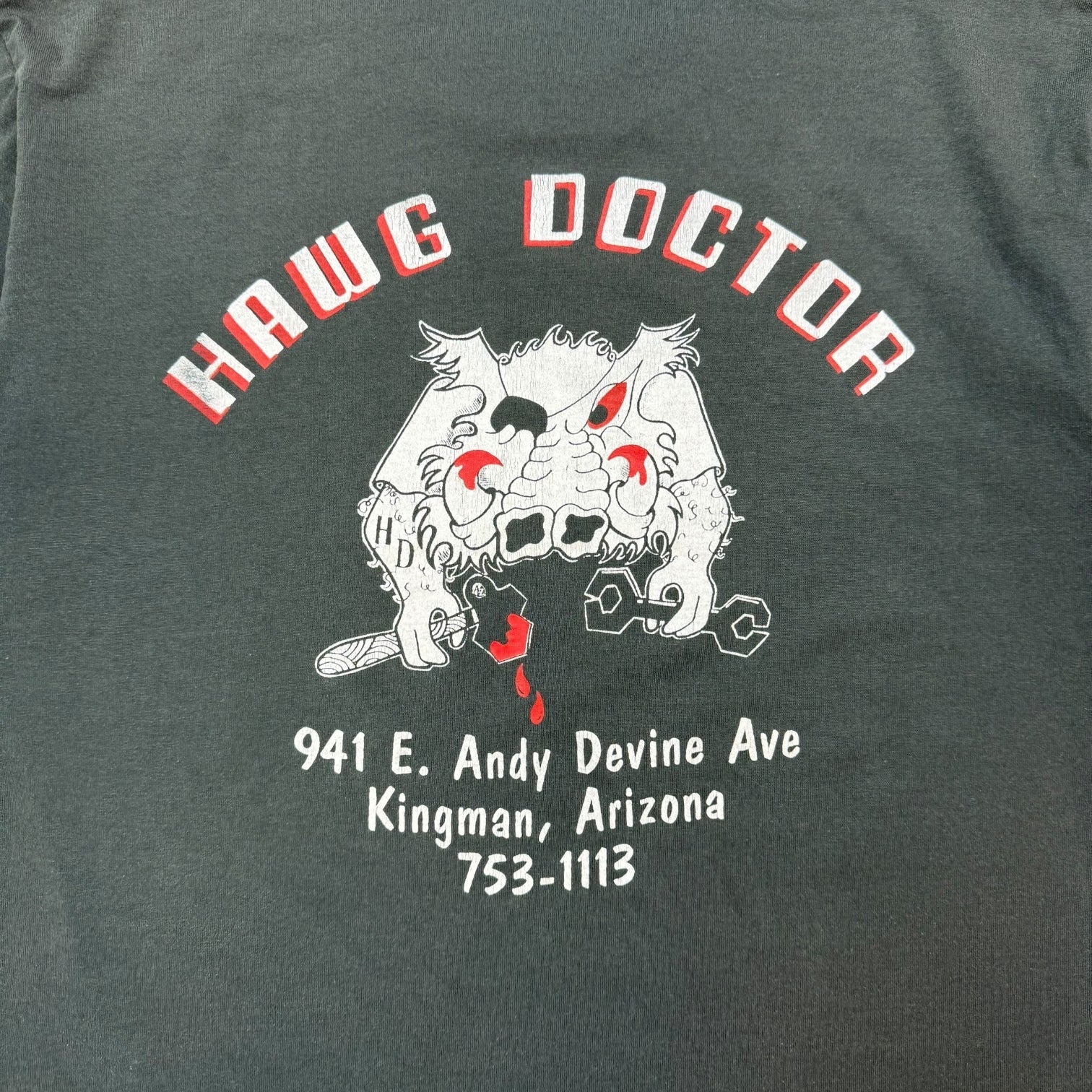 Vintage Hawg Doctor Tee Black