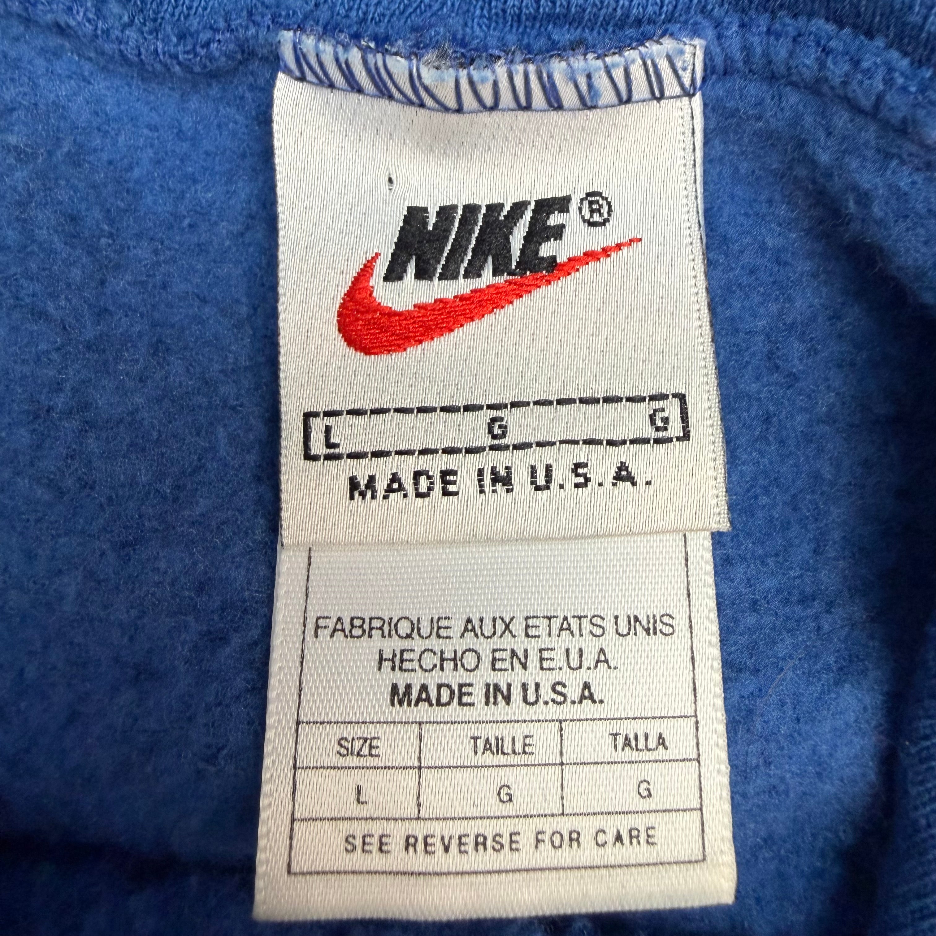 Vintage Nike Swoosh Hoodie Royal Blue