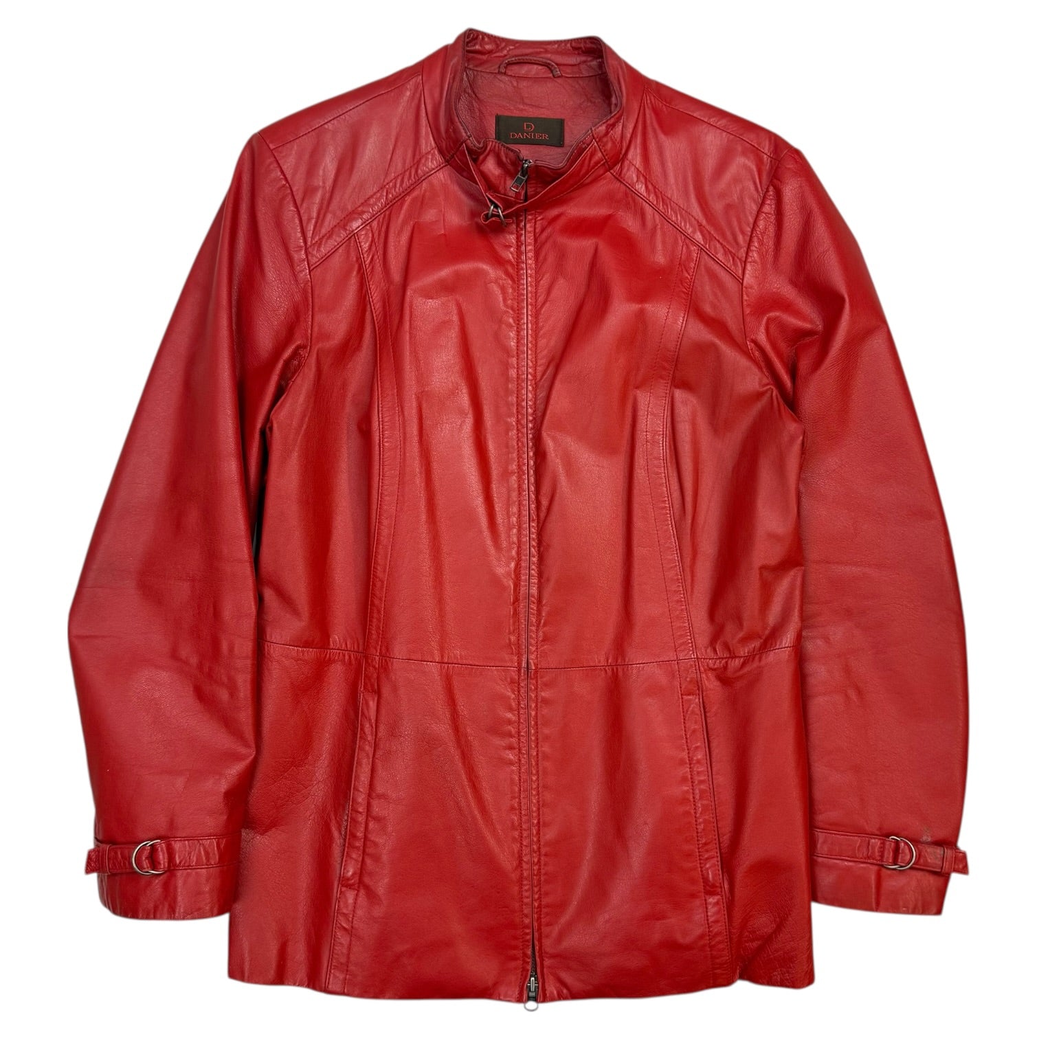 (W) Vintage Danier Leather Jacket Red