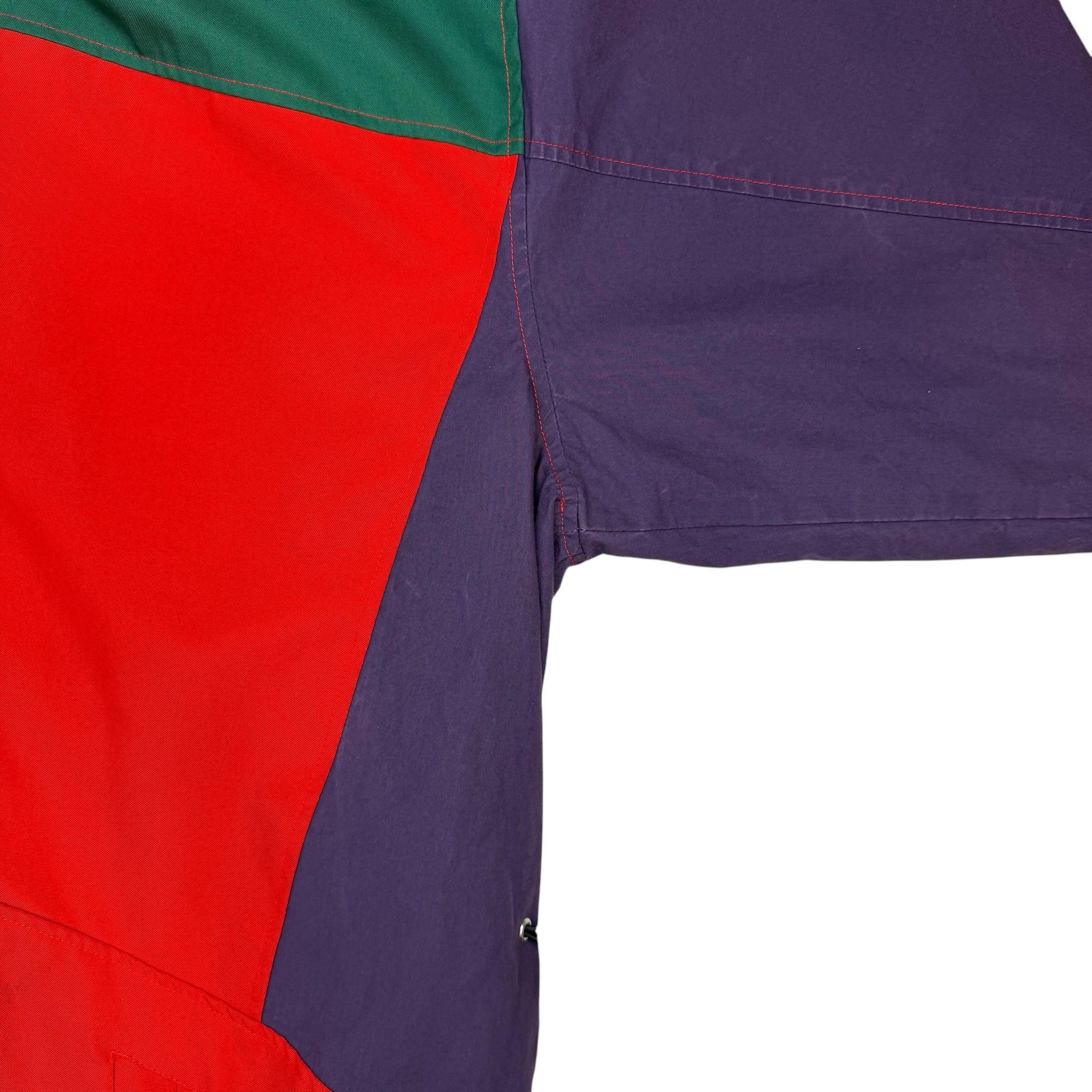 Martine Rose SS18 Oversized Colorblock Rain Parka Red