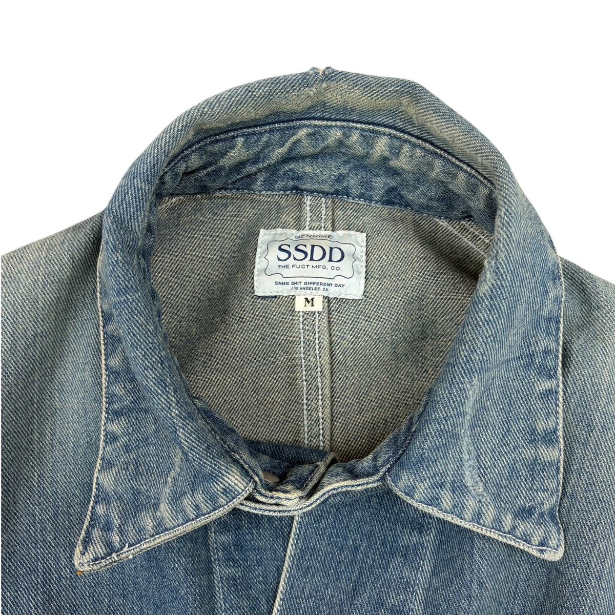 FCUT SSDD Denim Chore Coat Light Wash
