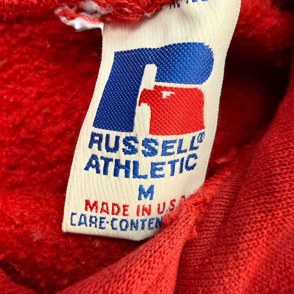 Vintage Russell Athletics Hoodie Red