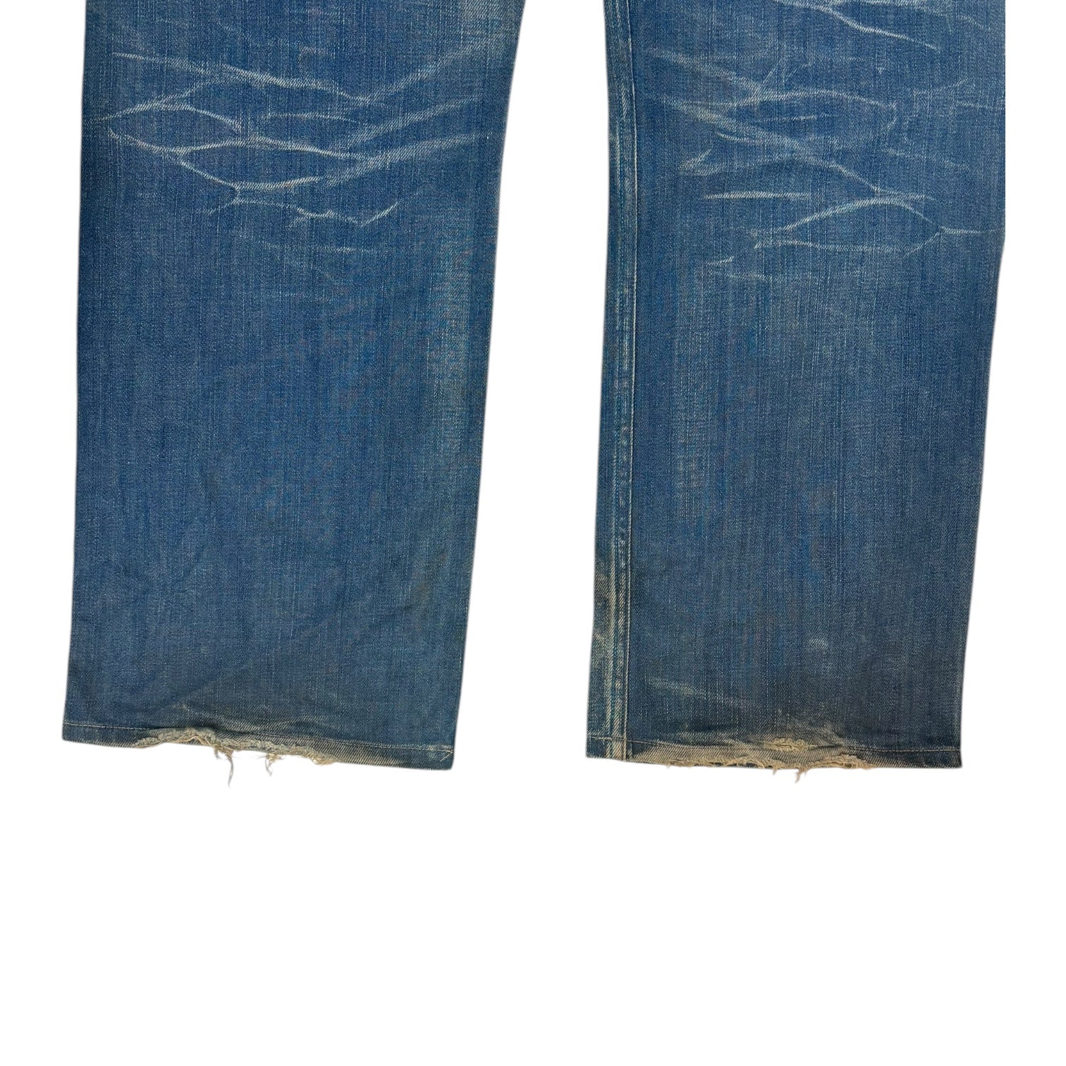 Vintage Y2K Evisu Yellow Seagull Denim Pant Medium Wash