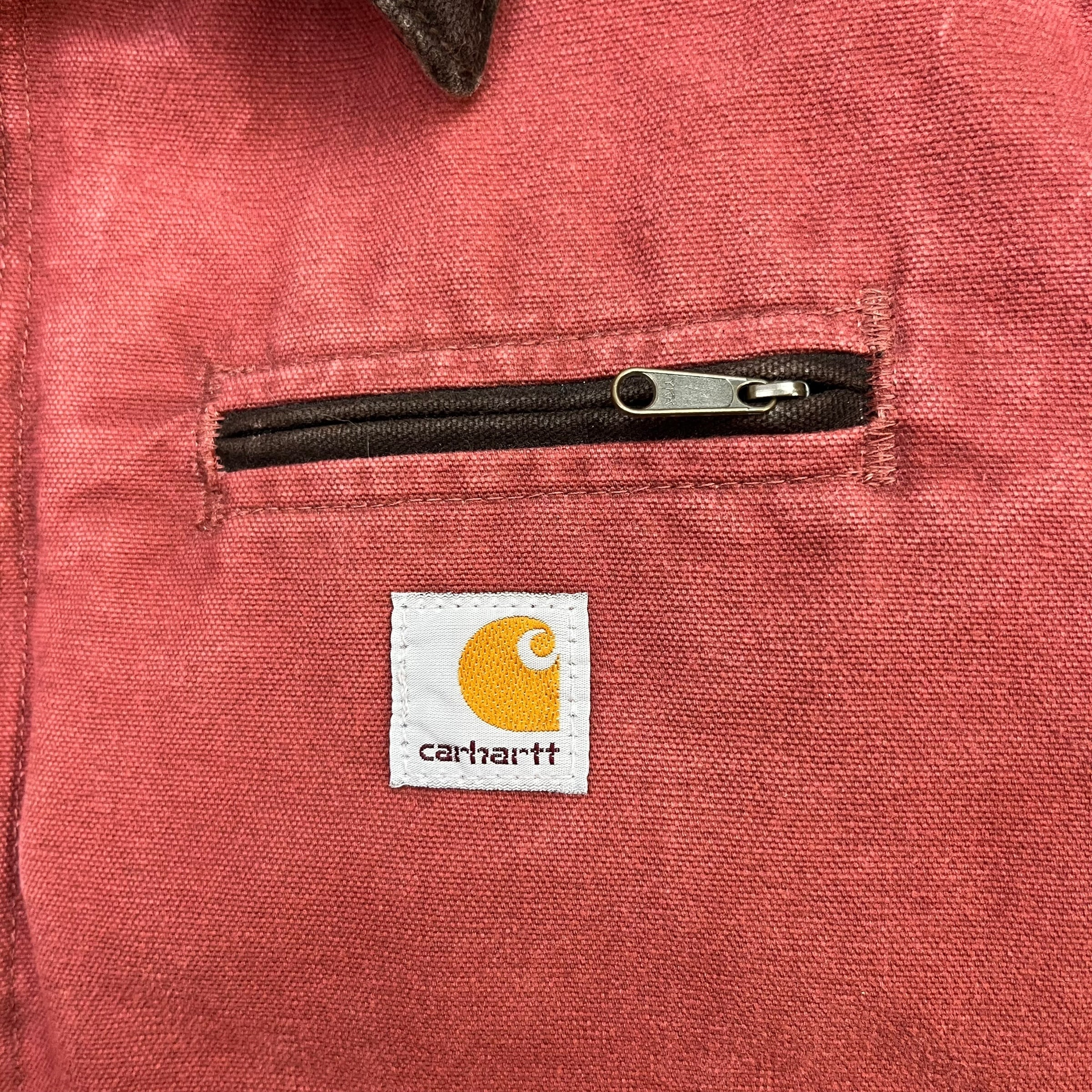 Vintage Carhartt Women’s Detroit Jacket Salmon/Pink