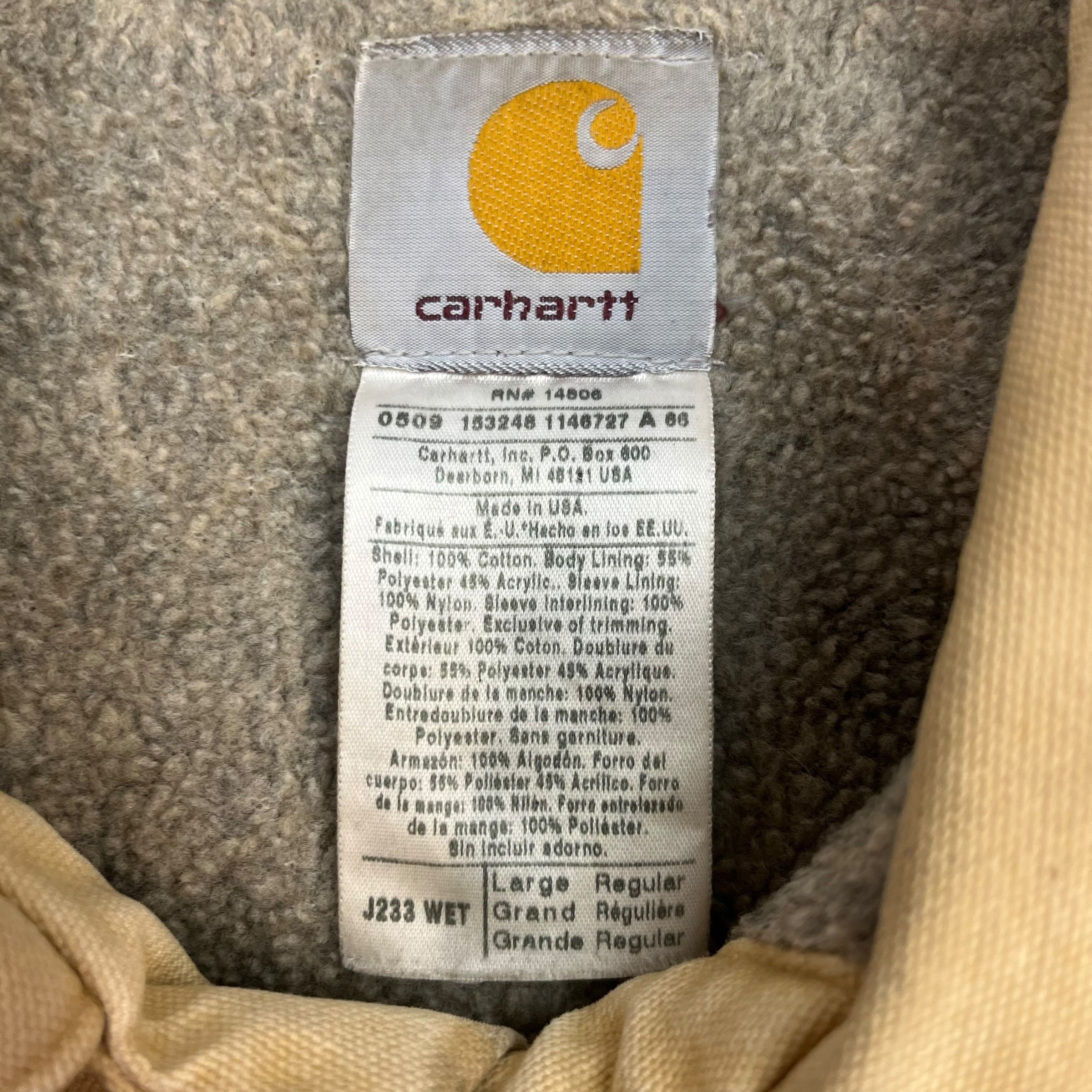 Vintage Carhartt Trucker Jacket Tan