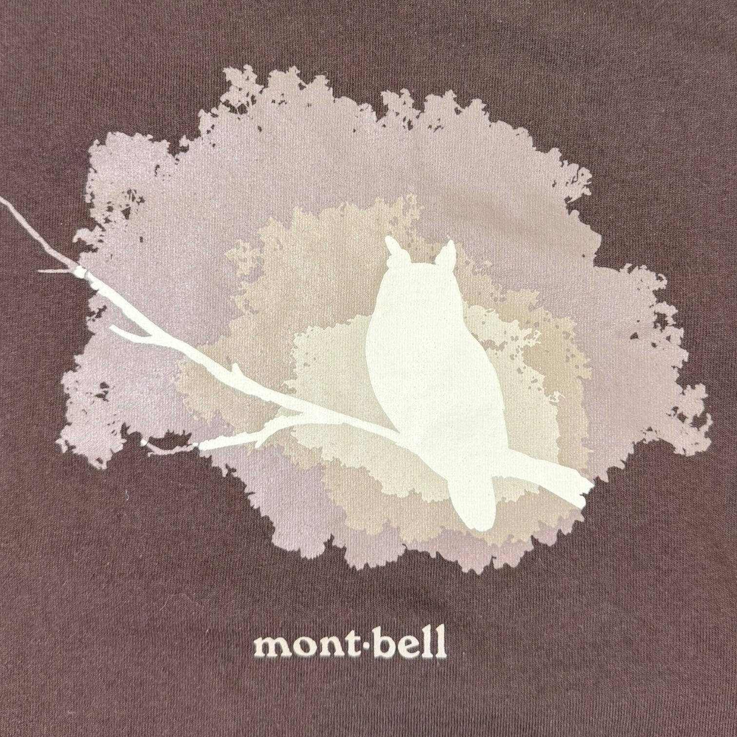 Vintage Mont-Bell Owl T-Shirt Brown