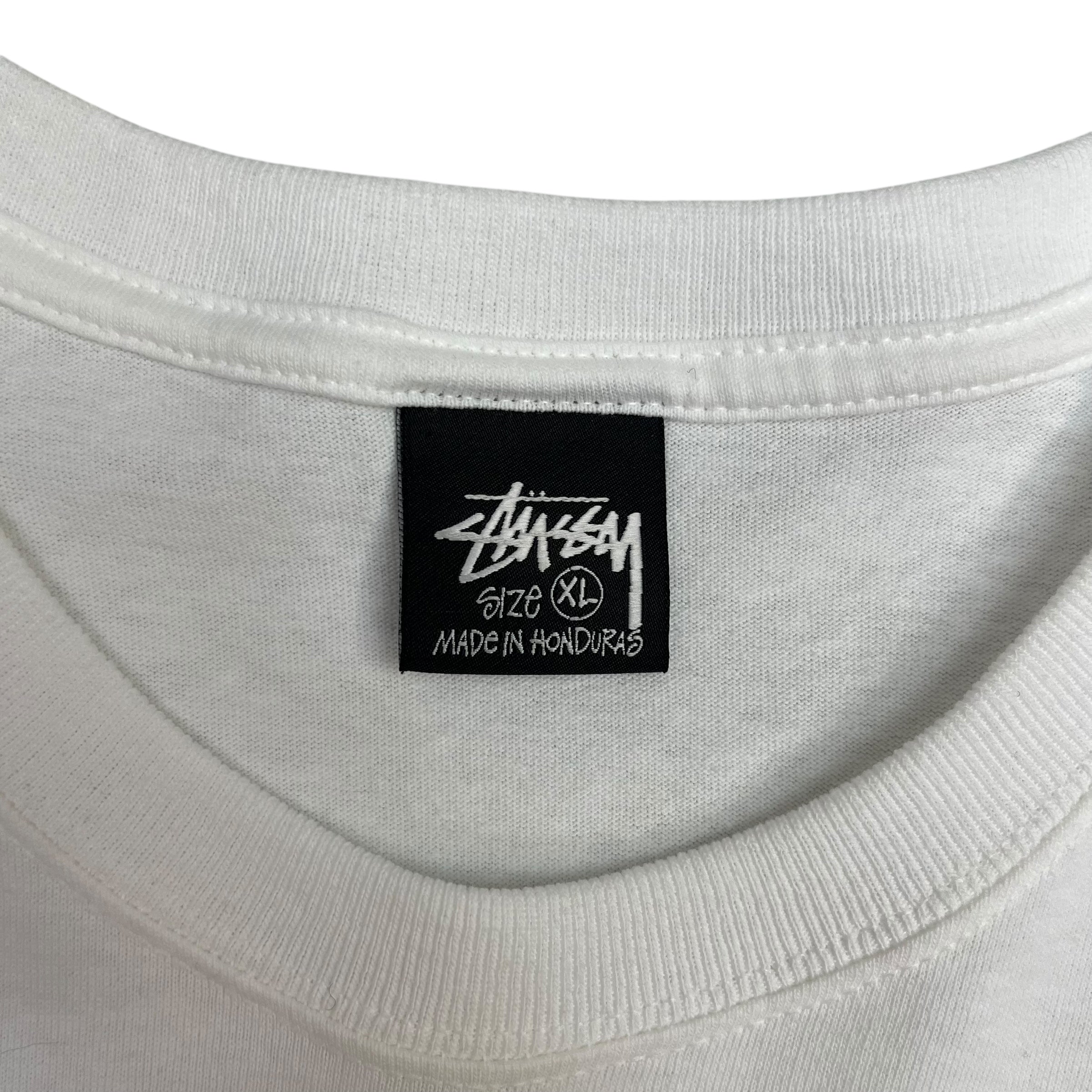 2024 Stussy Staff Happy Holidays Tee White
