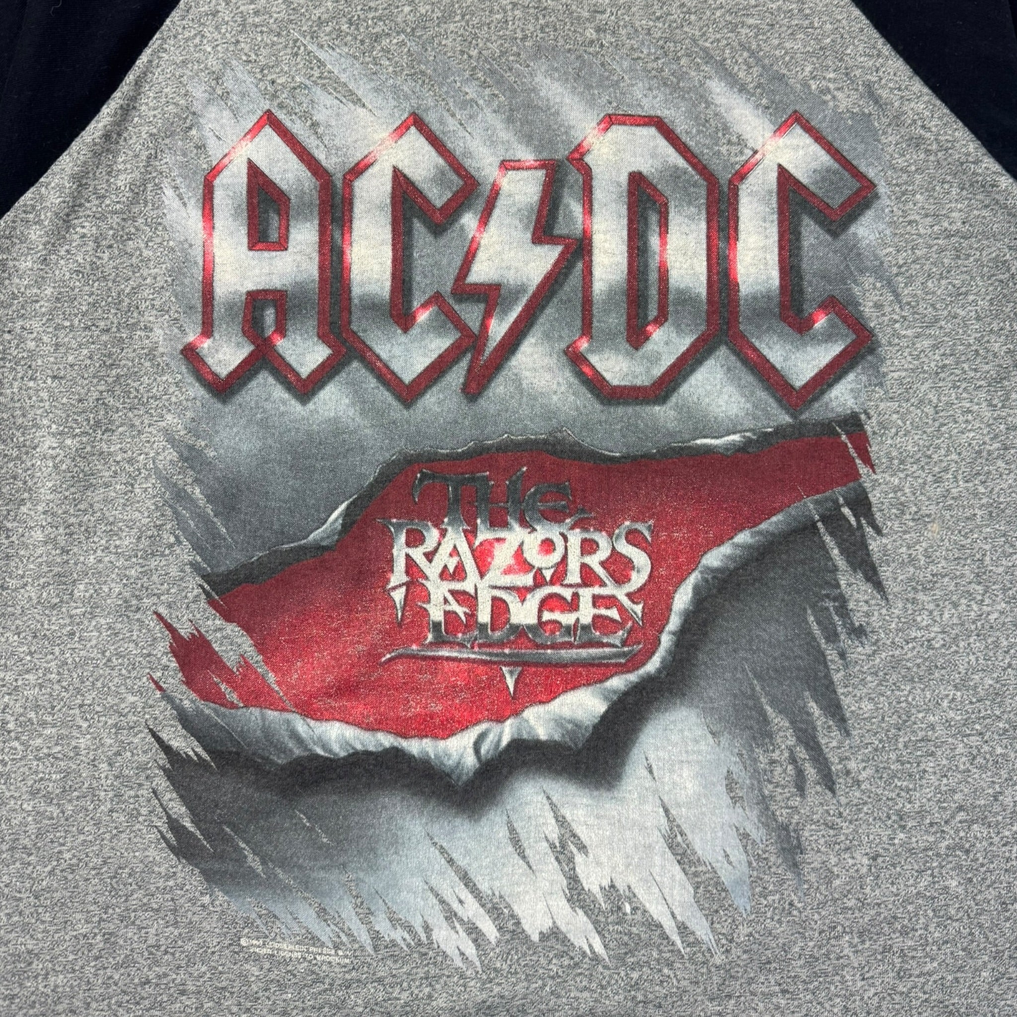 1990 AC/DC ‘The Razors Edge’ Raglan T-Shirt