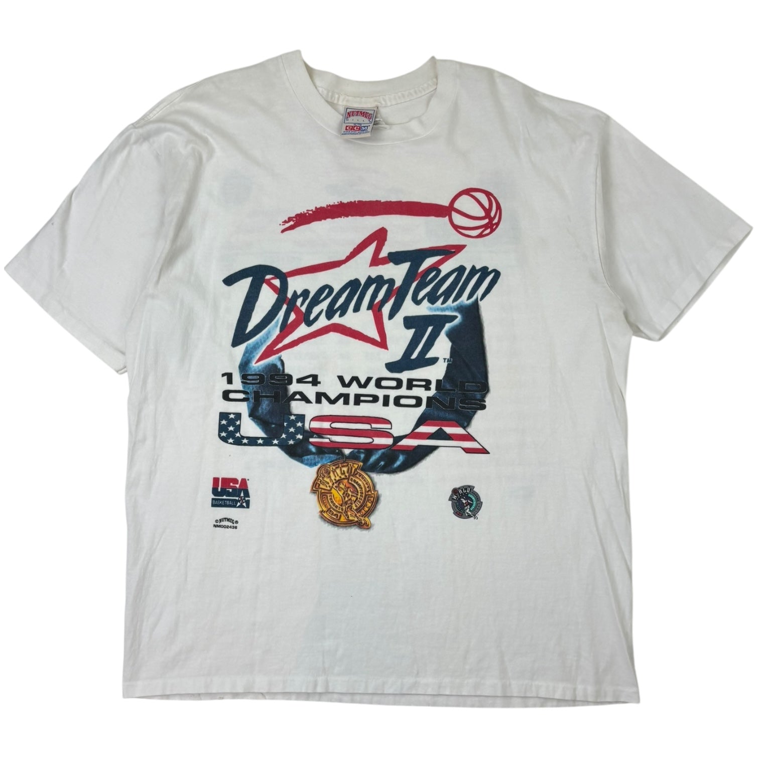 Vintage 1994 Dream Team II World Champions USA T-Shirt White