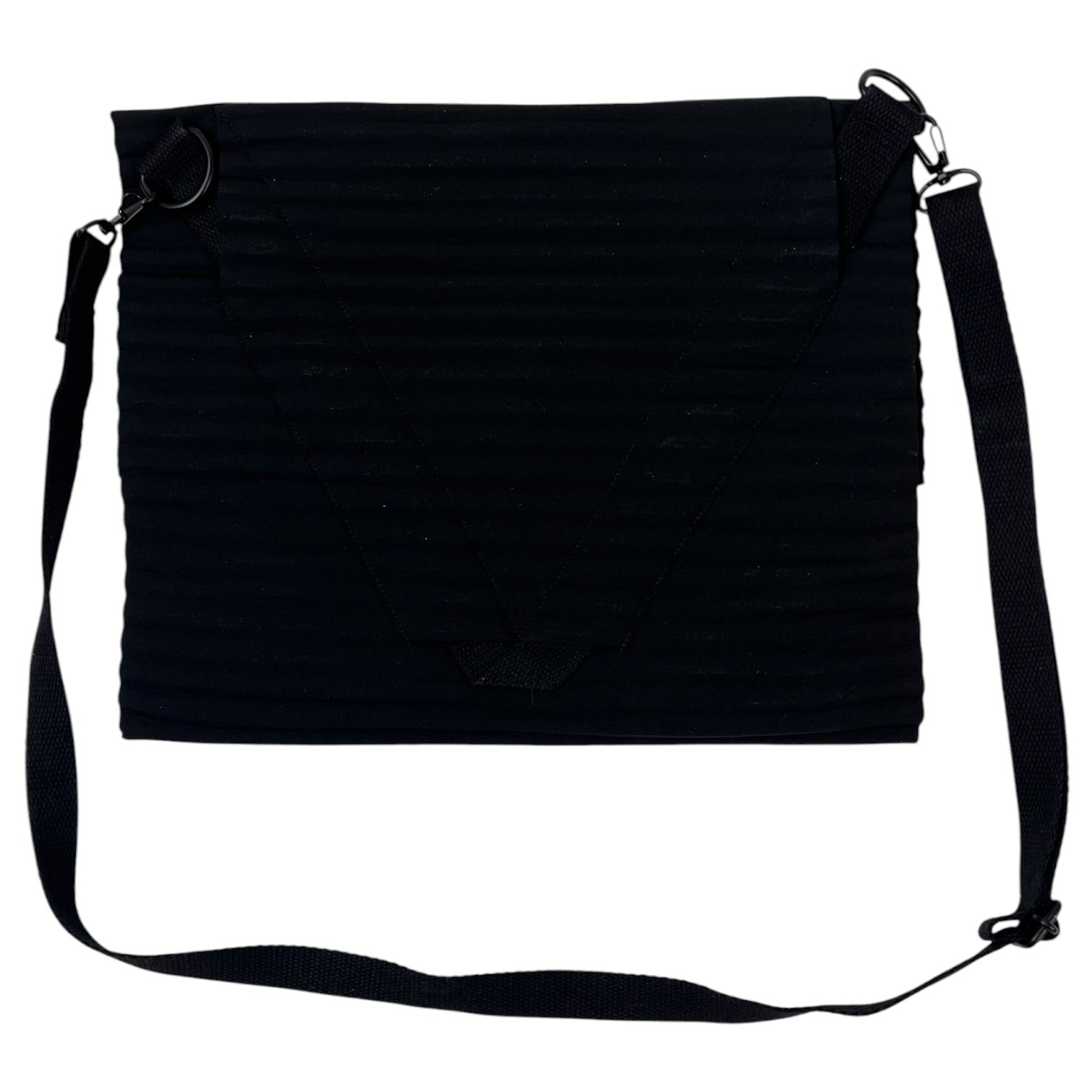 Homme Plissé Issey Miyake Pleats Flat Bag Black