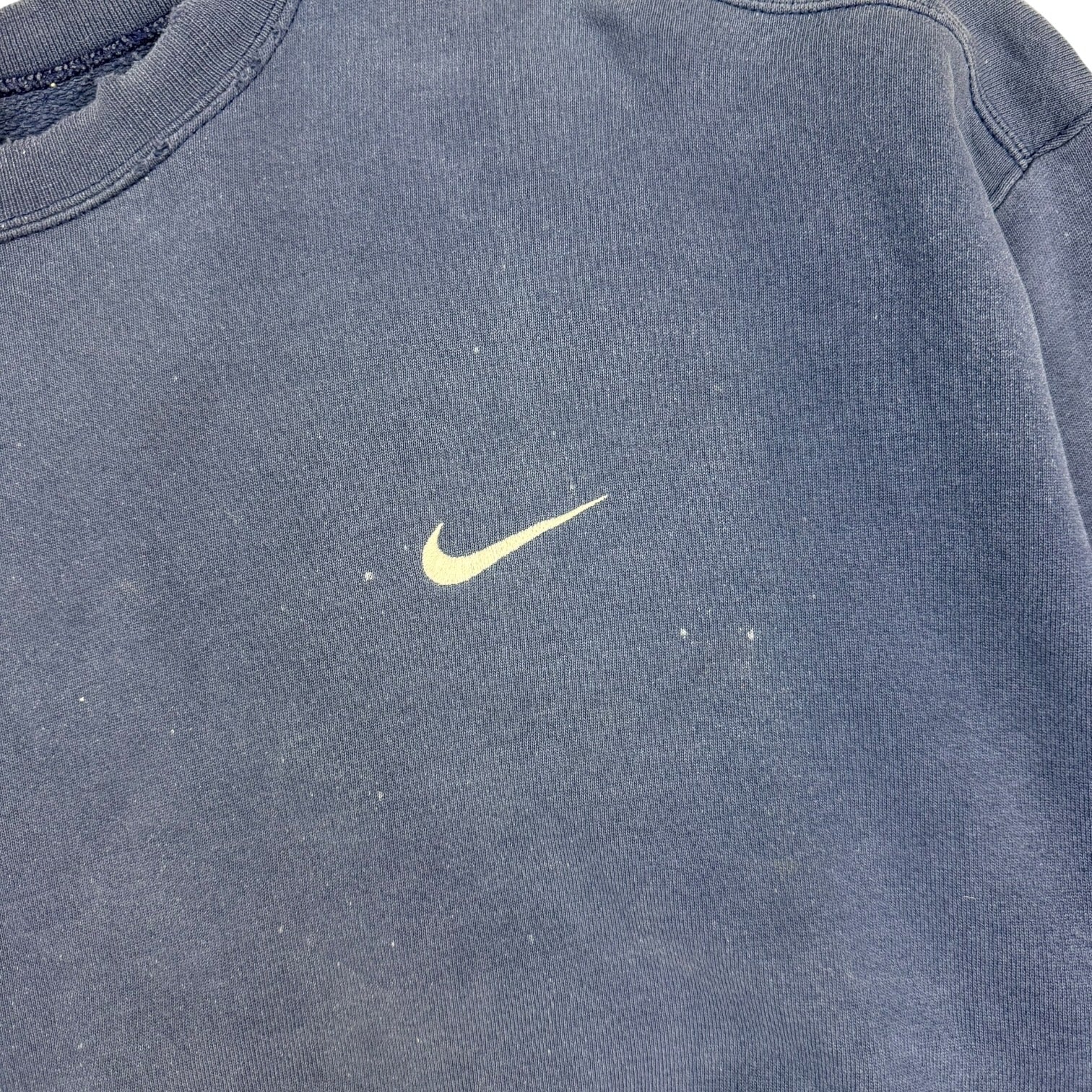 Vintage Nike Small Swoosh Crewneck Navy