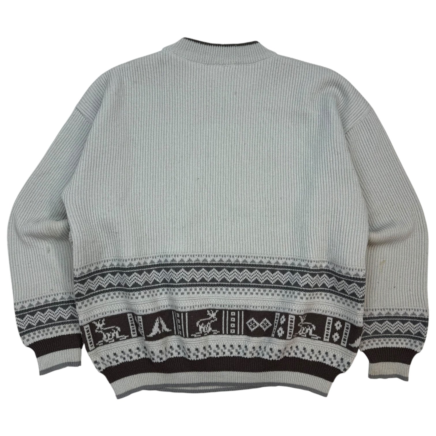 Vintage Winter Knit Crewneck Cream