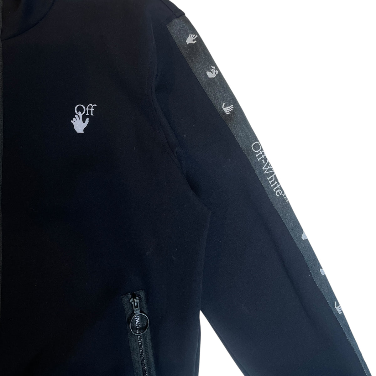 Off-White Knit Tape Track Jacket