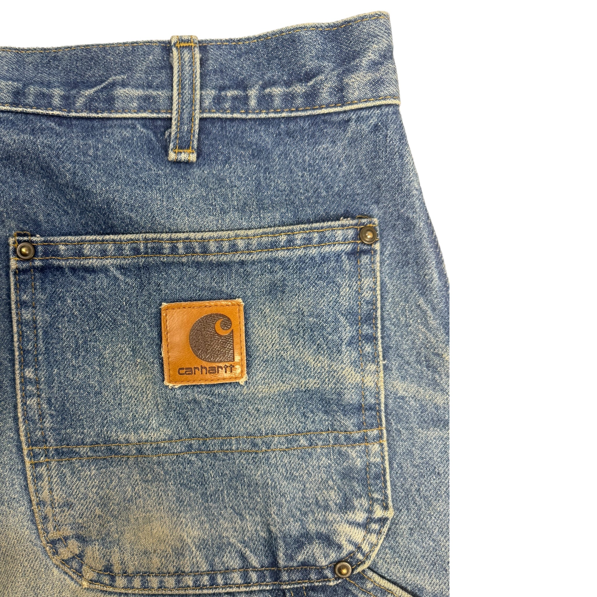 Vintage Carhartt Denim Double Knee Work Pants