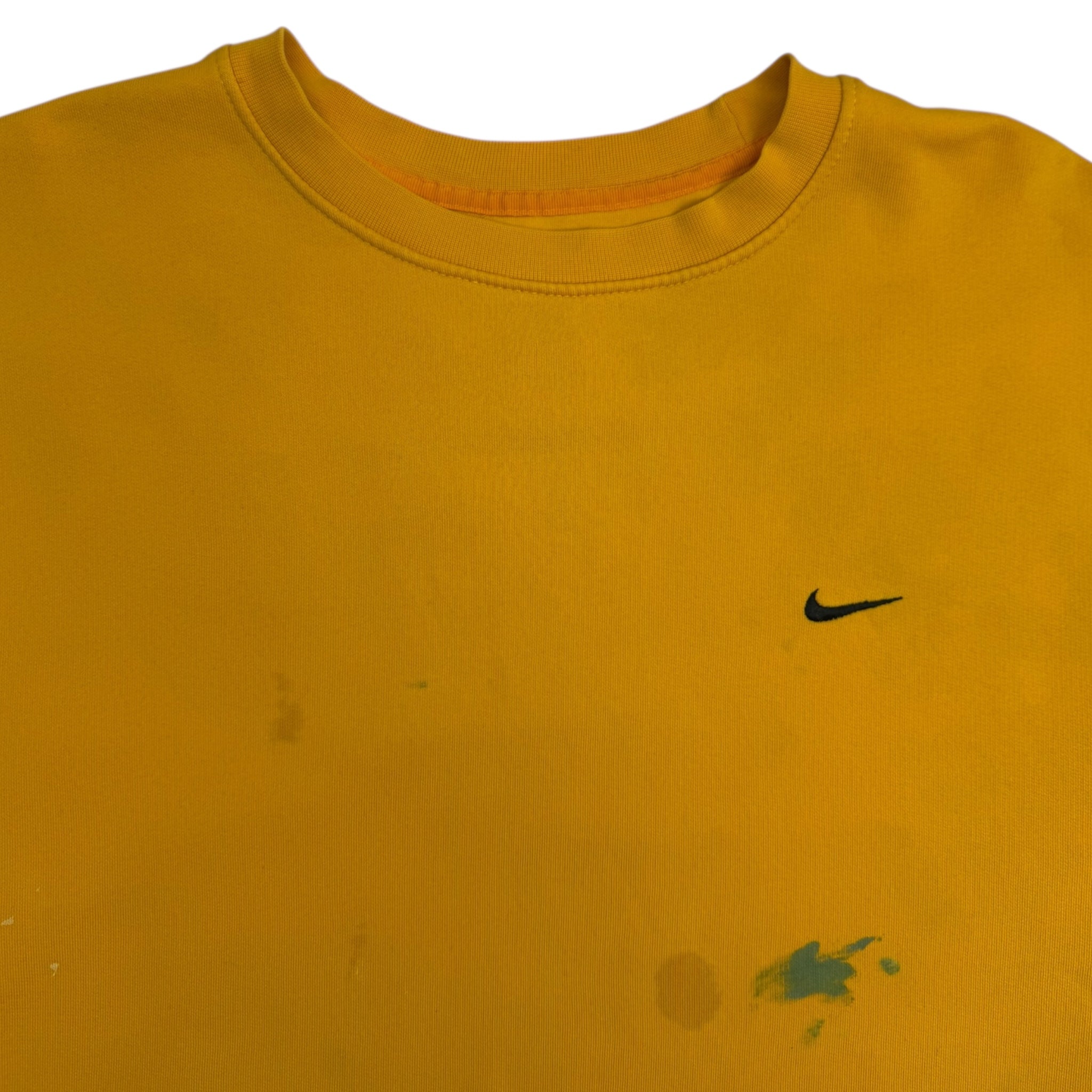 Vintage Nike Pocket Swoosh Crewneck Yellow