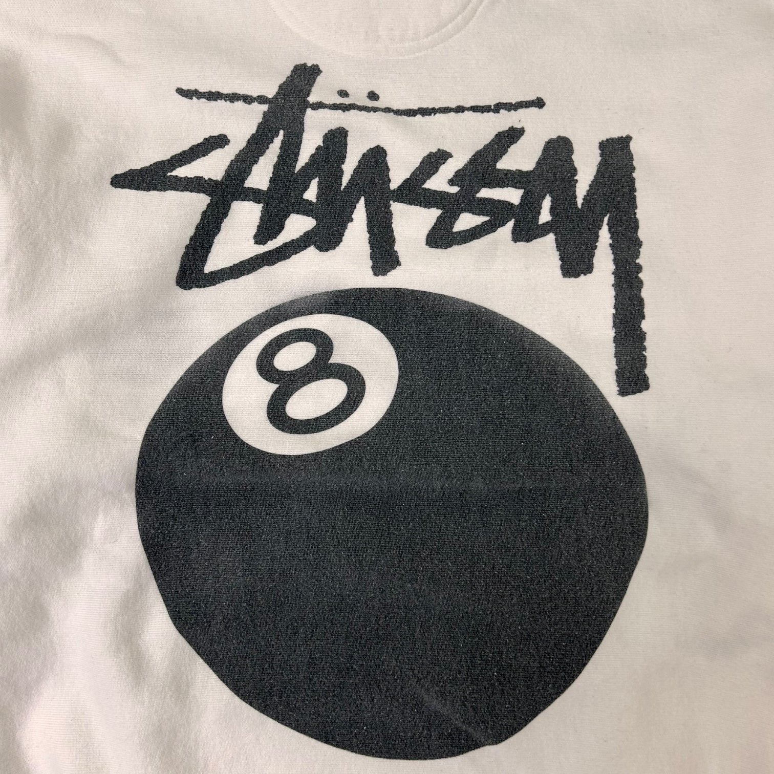 Stussy 8 Ball Hoodie White