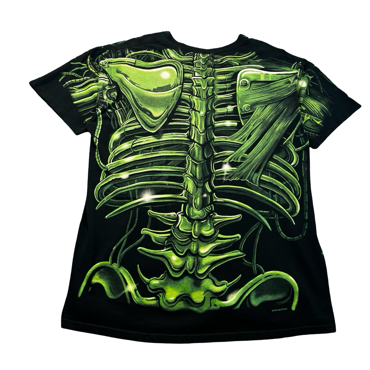 1998 Liquid Blue Terminator Skull AOP Tee