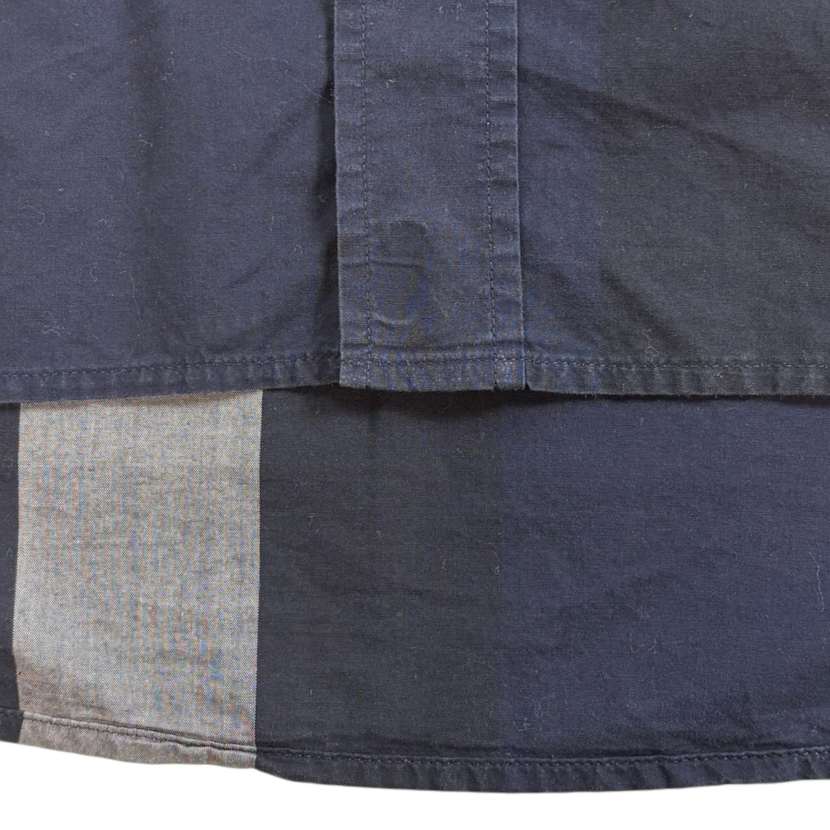 Burberry Checked Short-Sleeve Button-Up Shirt Navy