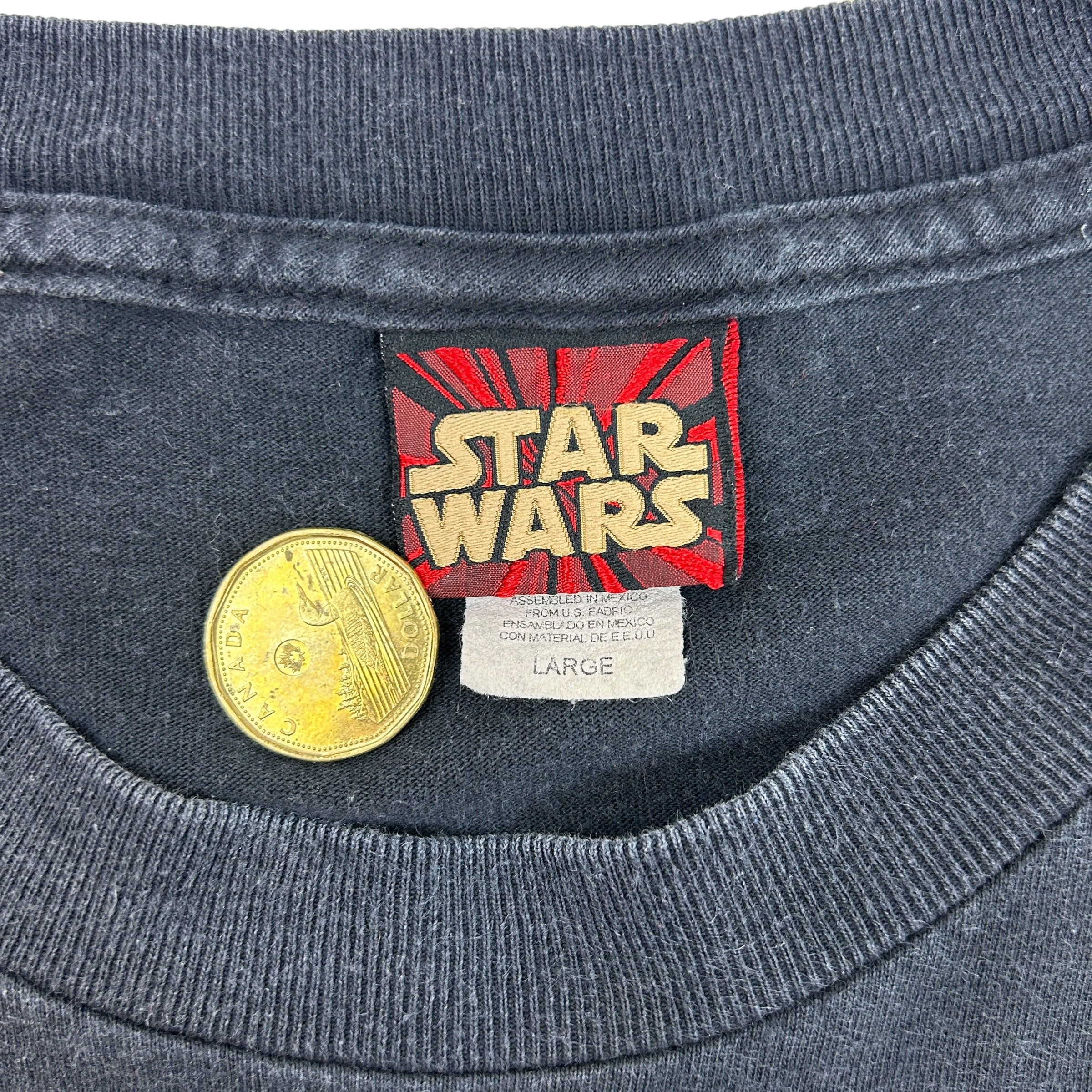 Vintage Star Wars Black Yoda Shirt