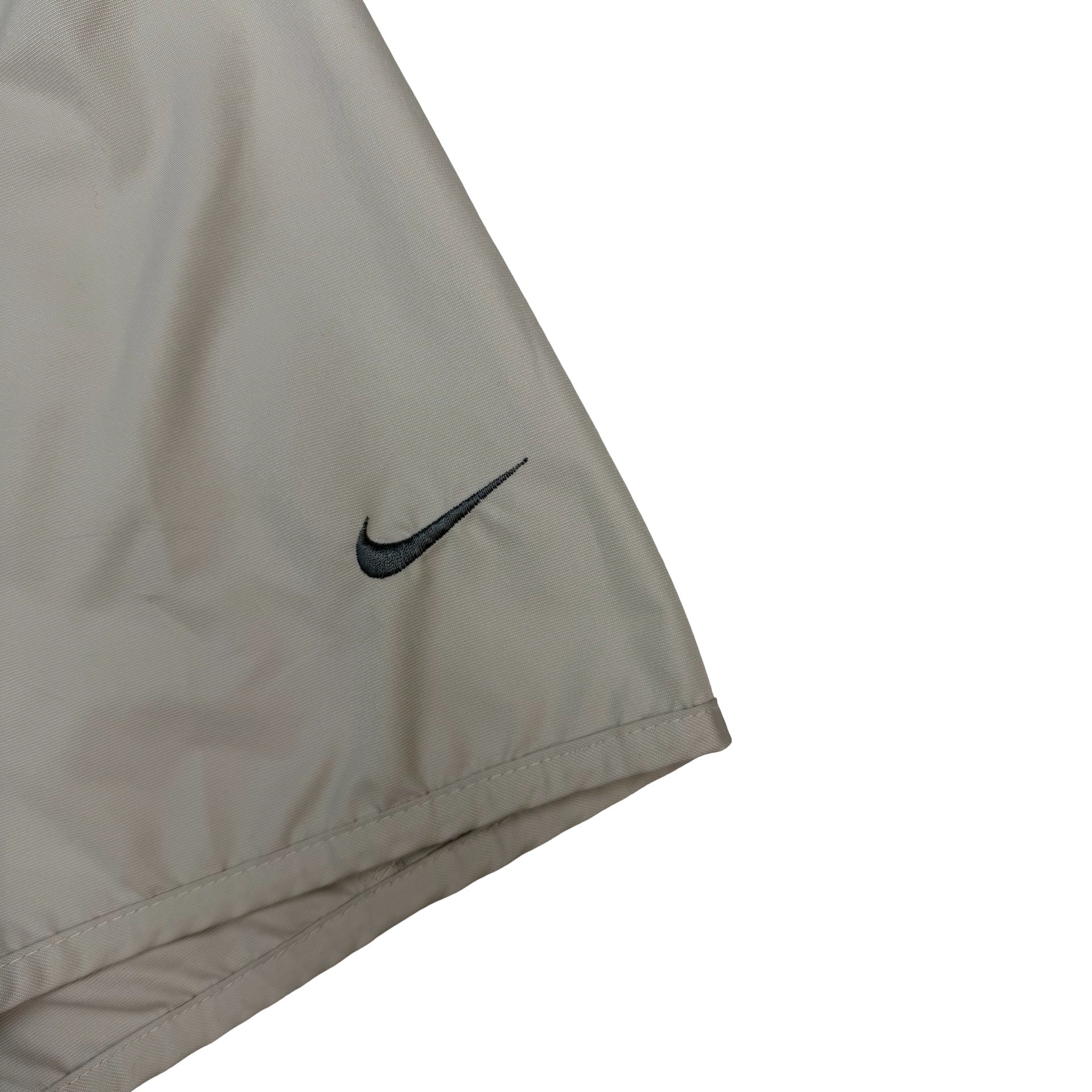 Vintage Nike Golf Quarter Zip Short Sleeve Windbreaker Tan