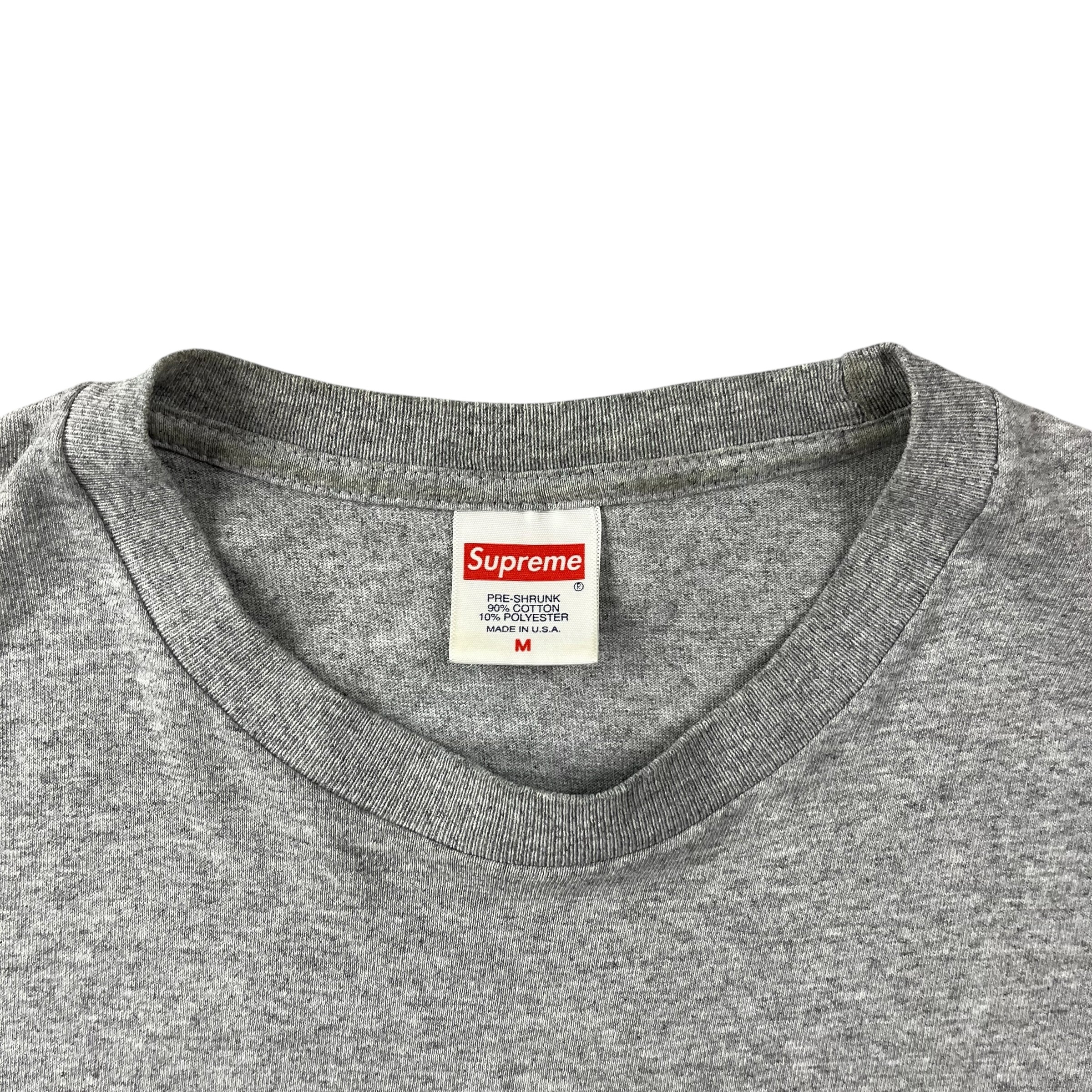 Supreme Scratch Logo Tee Grey