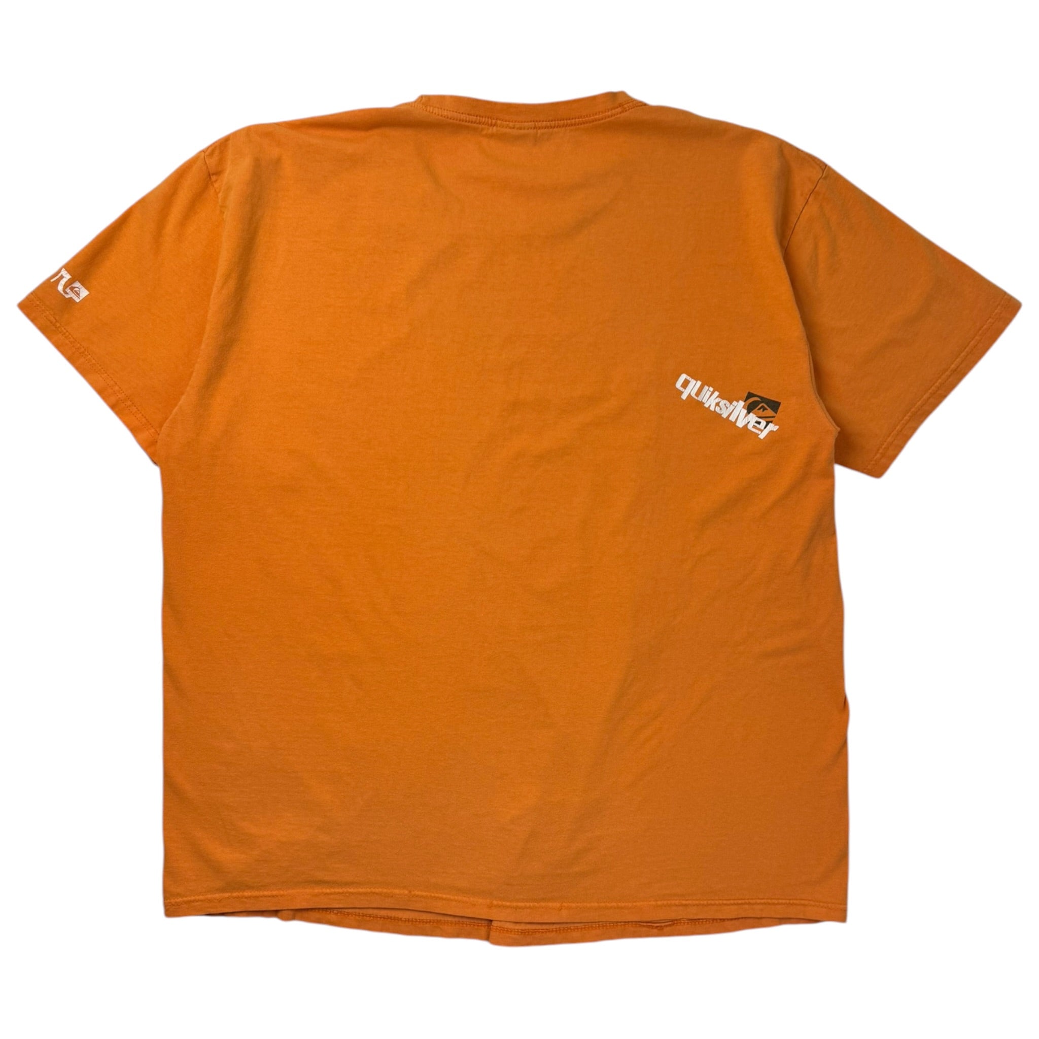 Vintage Quiksilver Center Logo T-Shirt Tangerine