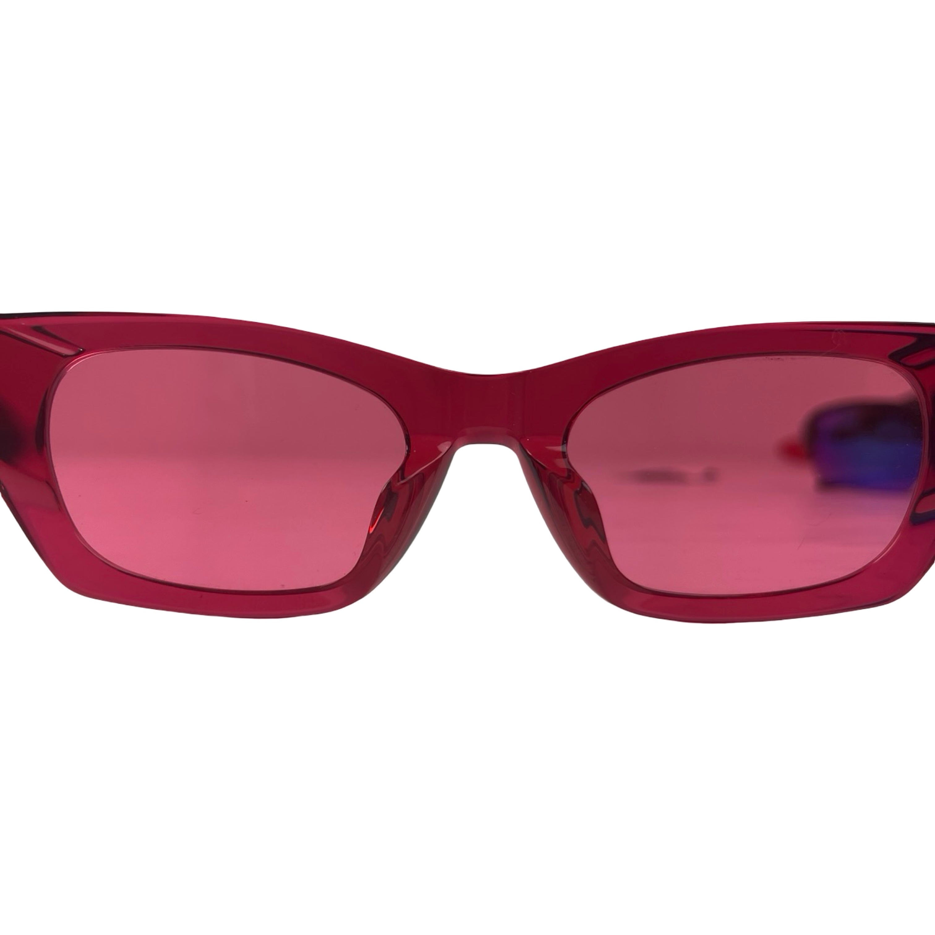 Ambush Ray Sunglasses Square Frame Red