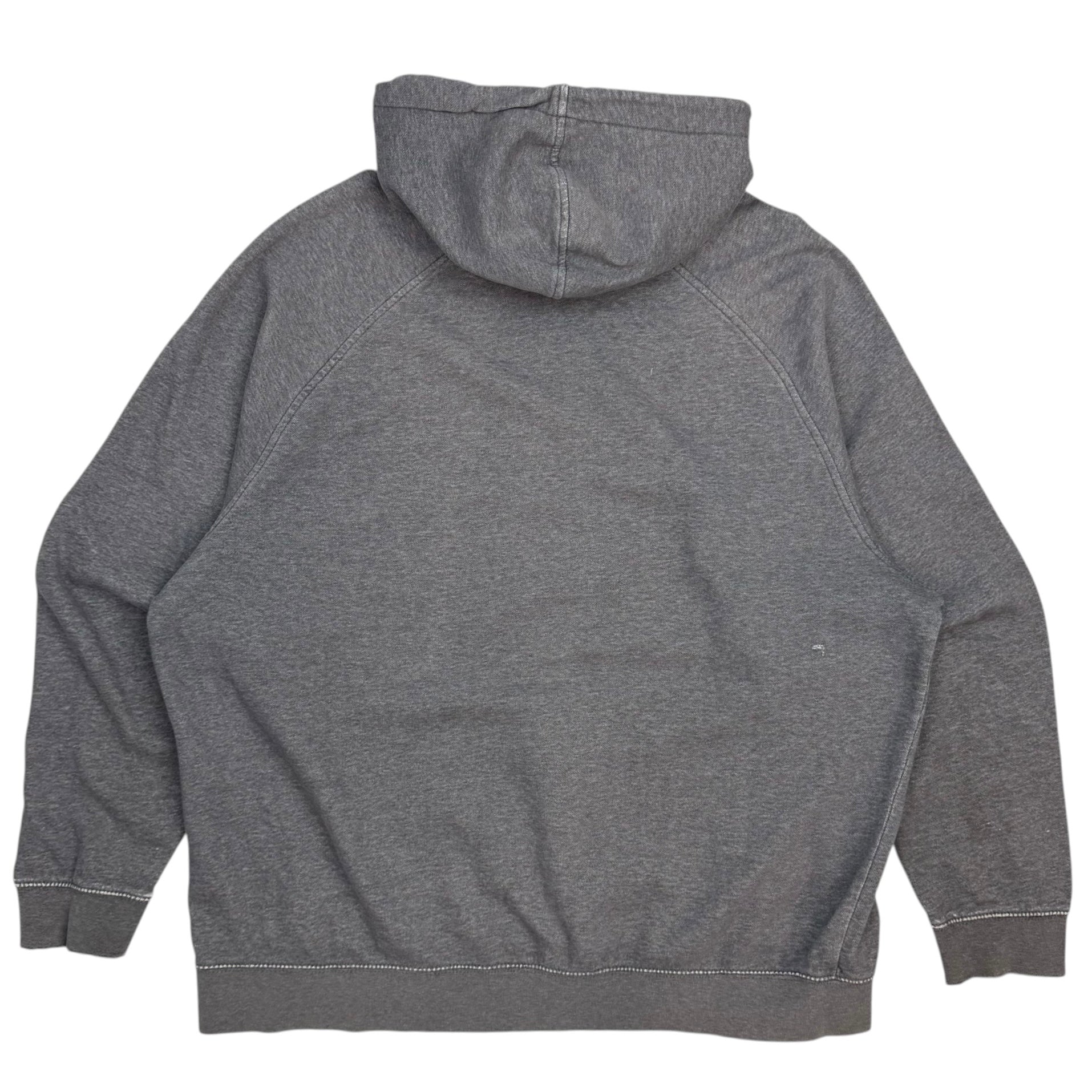 Vintage Nike Mini Swoosh Hoodie Grey