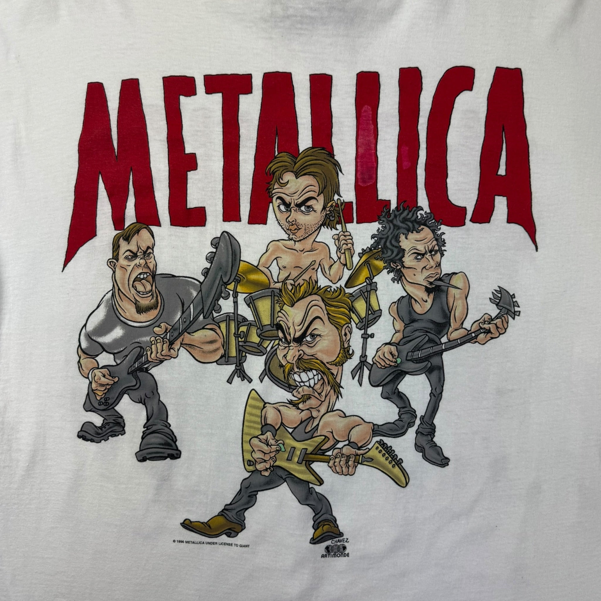 1996 Metallica Chavez Cartoon T-Shirt