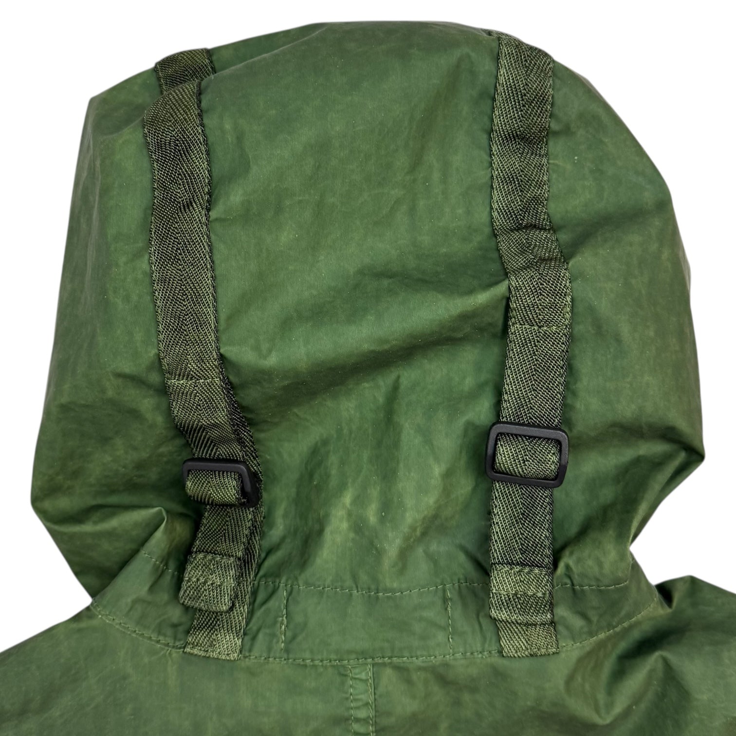 Stone Island Aggressive Gommato Hooded Jacket Green