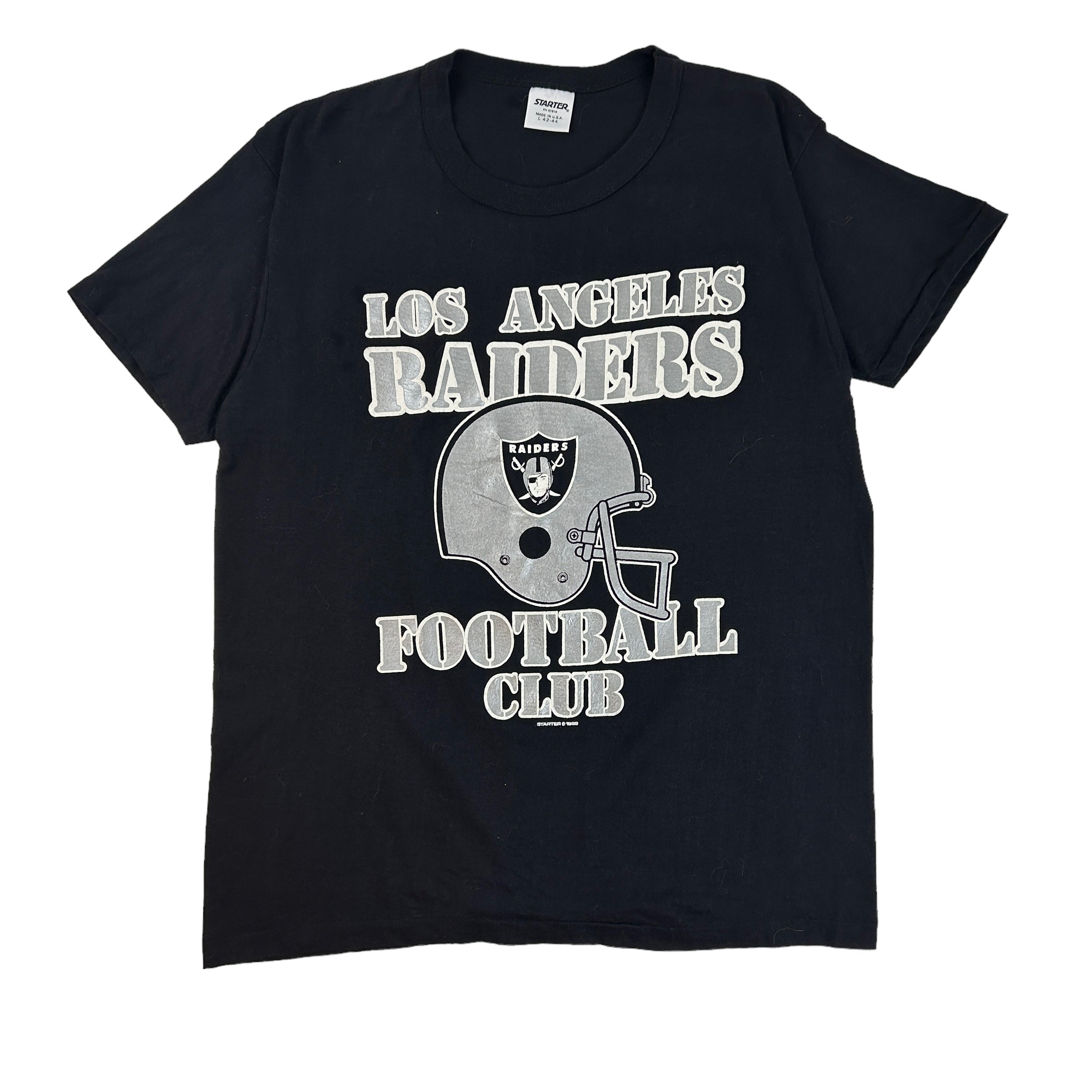 Bold Black 1988 Los Angeles Raiders T-Shirt