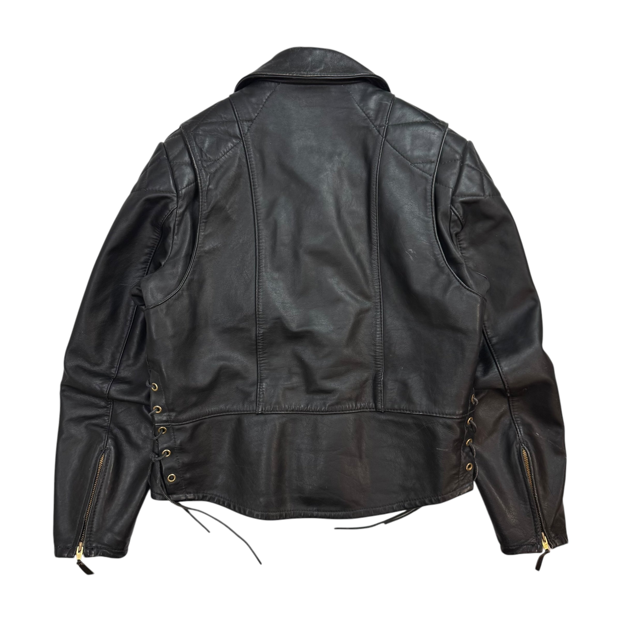 Vintage Treen Customs Leather Jacket Black