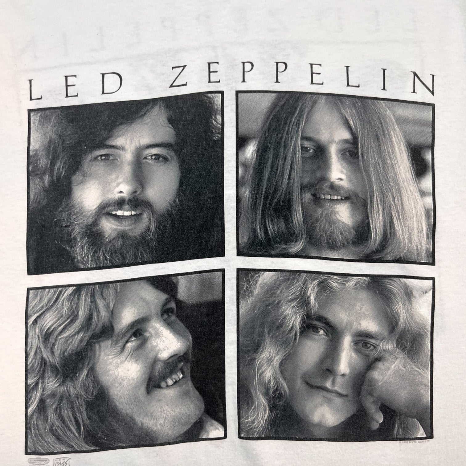 1992 Led Zeppelin Portrait Tee White
