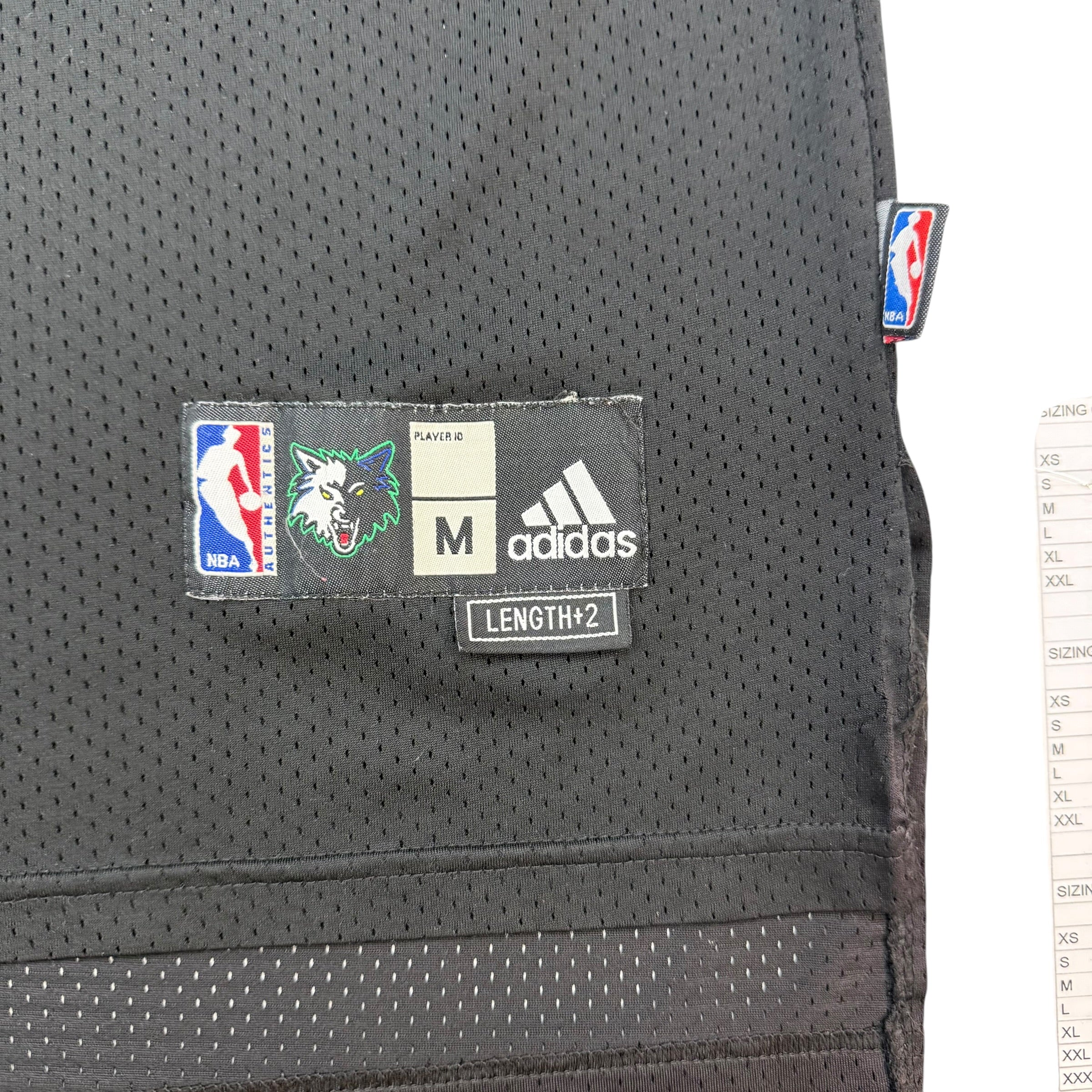 Vintage Adidas Minnesota Timberwolves Kevin Garnett Jersey Black